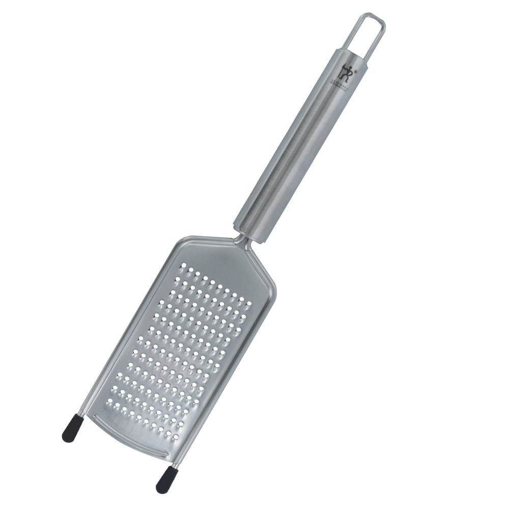 Stainless Steel Flat Cheese Grater with Silicone Feet