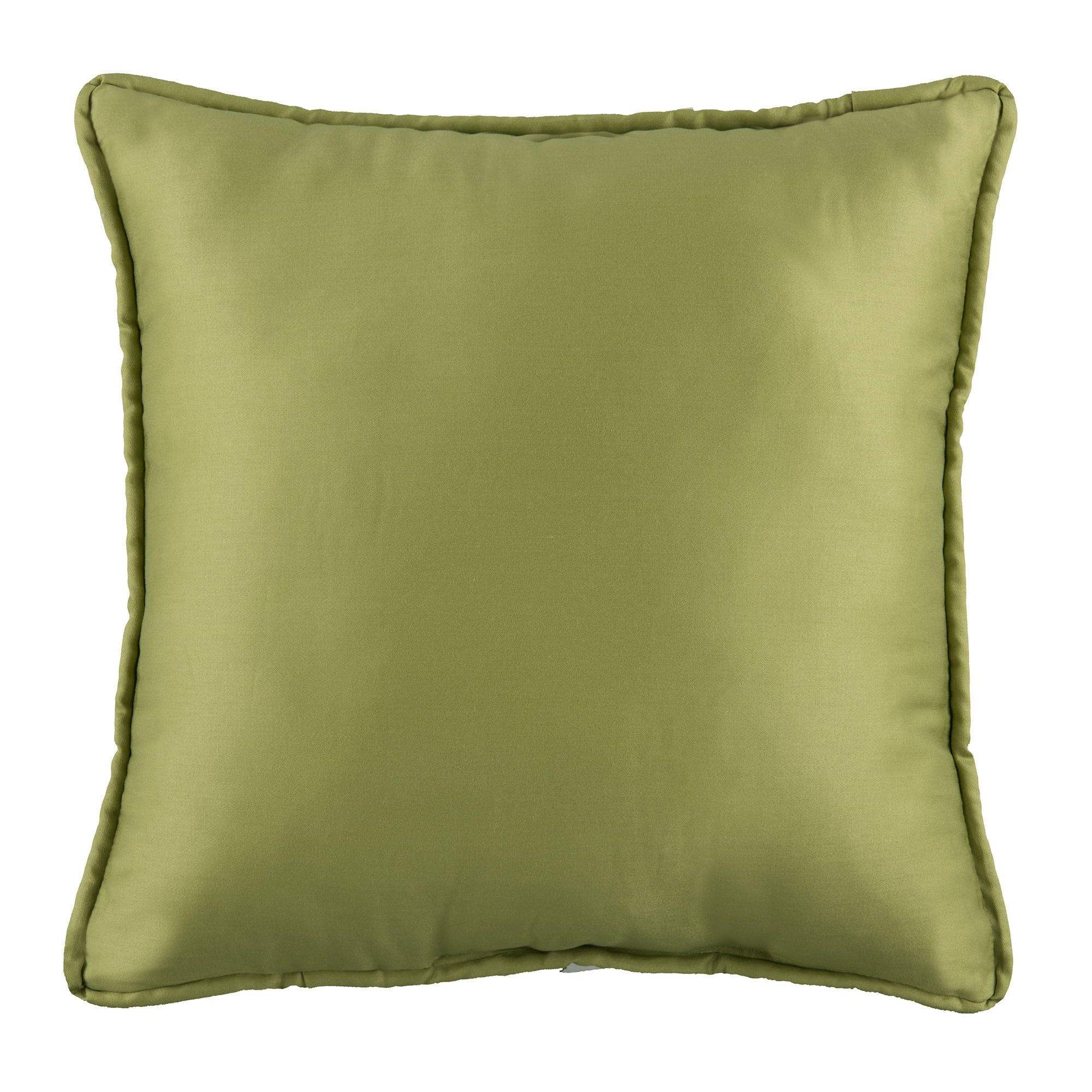 Hepworth Solid Green 17" Cotton Square Pillow