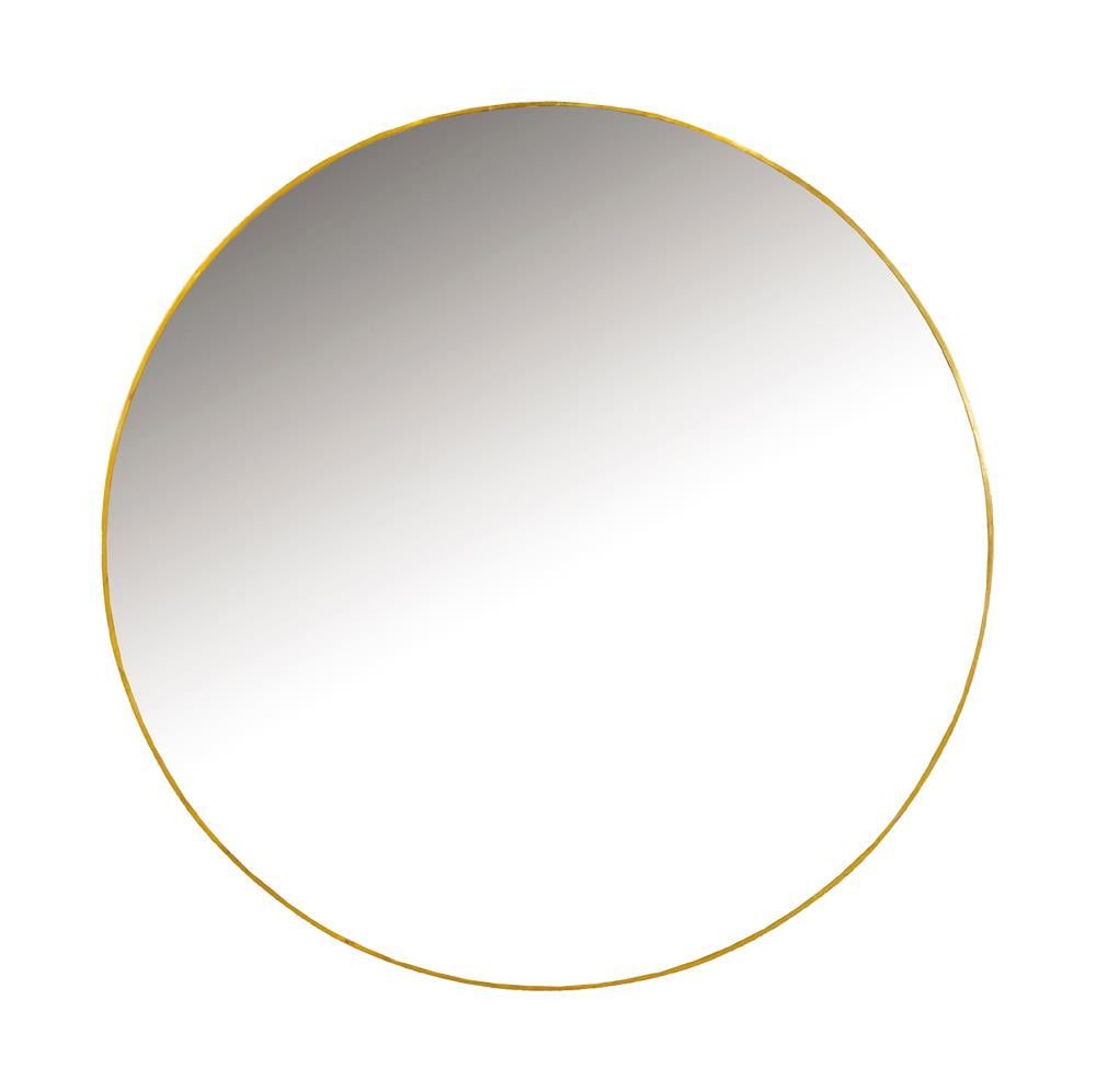 Hermione 30" Round Gold Framed Wall Mirror