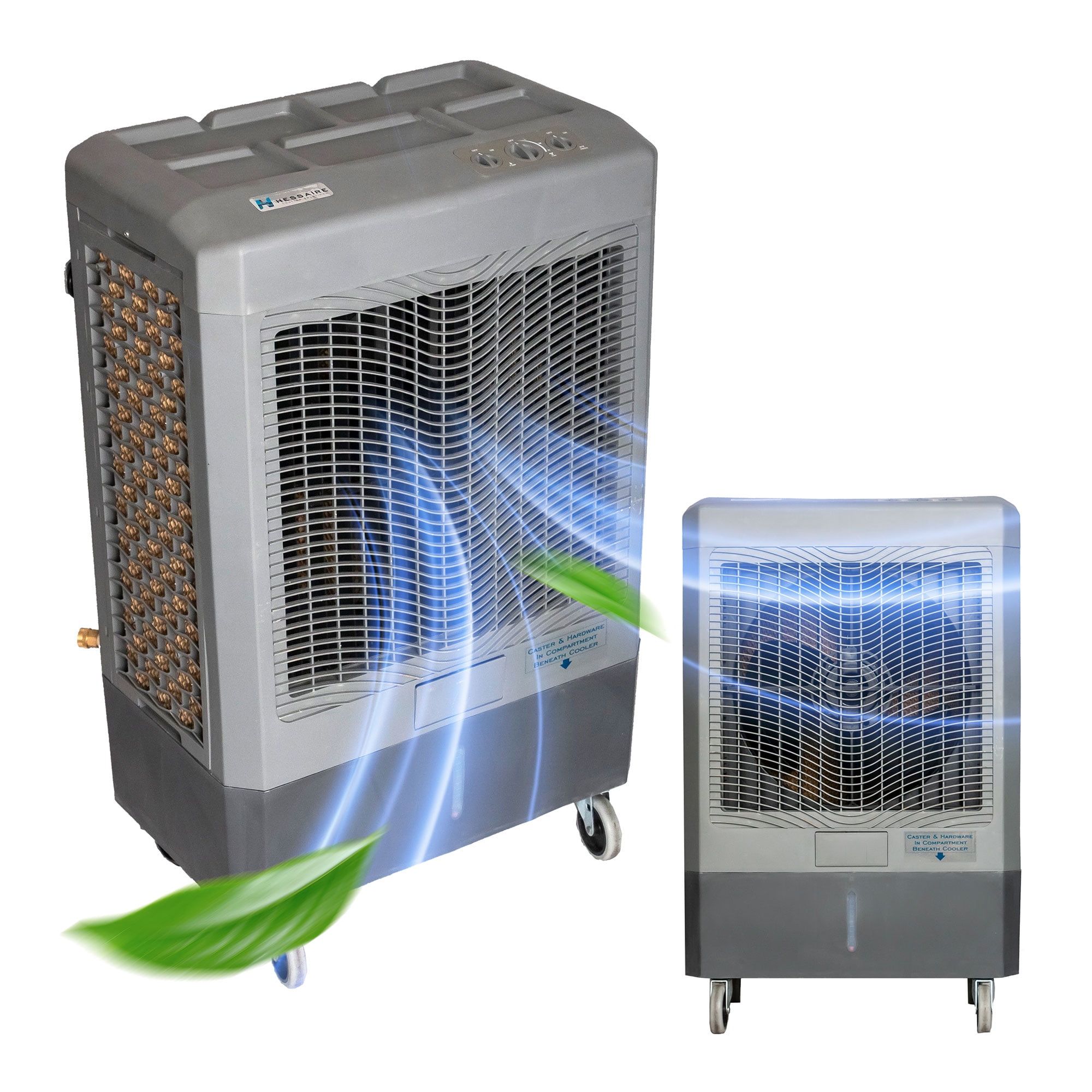 Hessaire Gray Portable 1600 Sq Ft Evaporative Cooler