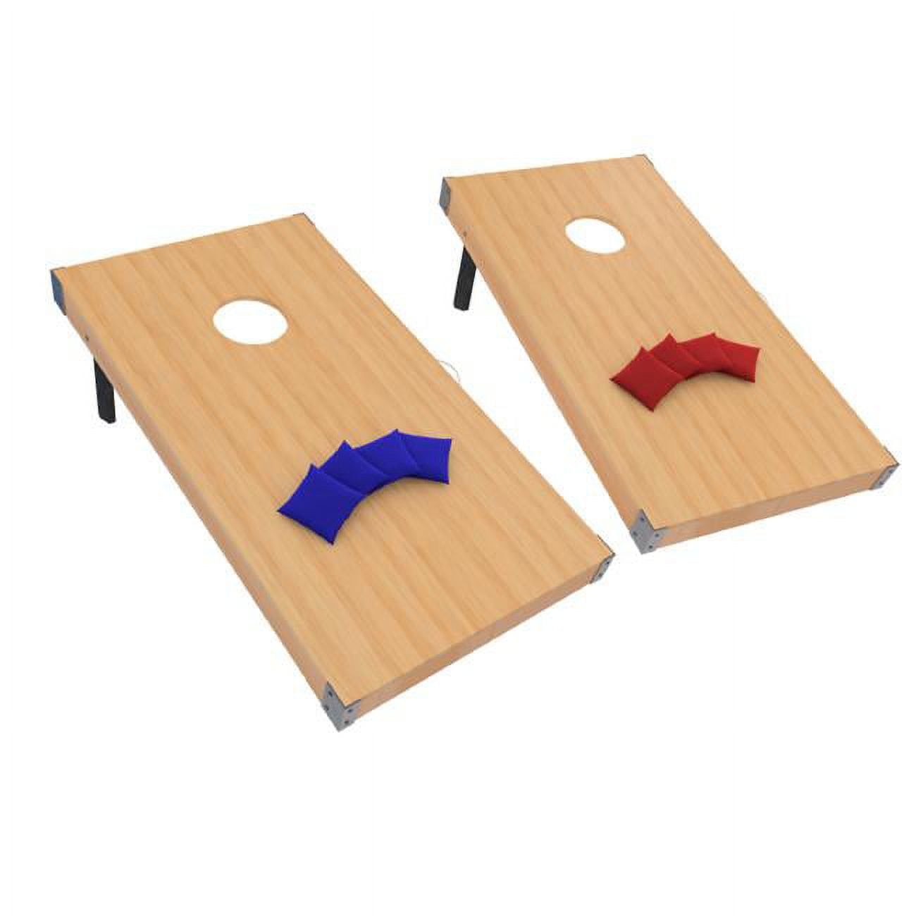 Regulation Size Wooden Cornhole Game Set with Bean Bags