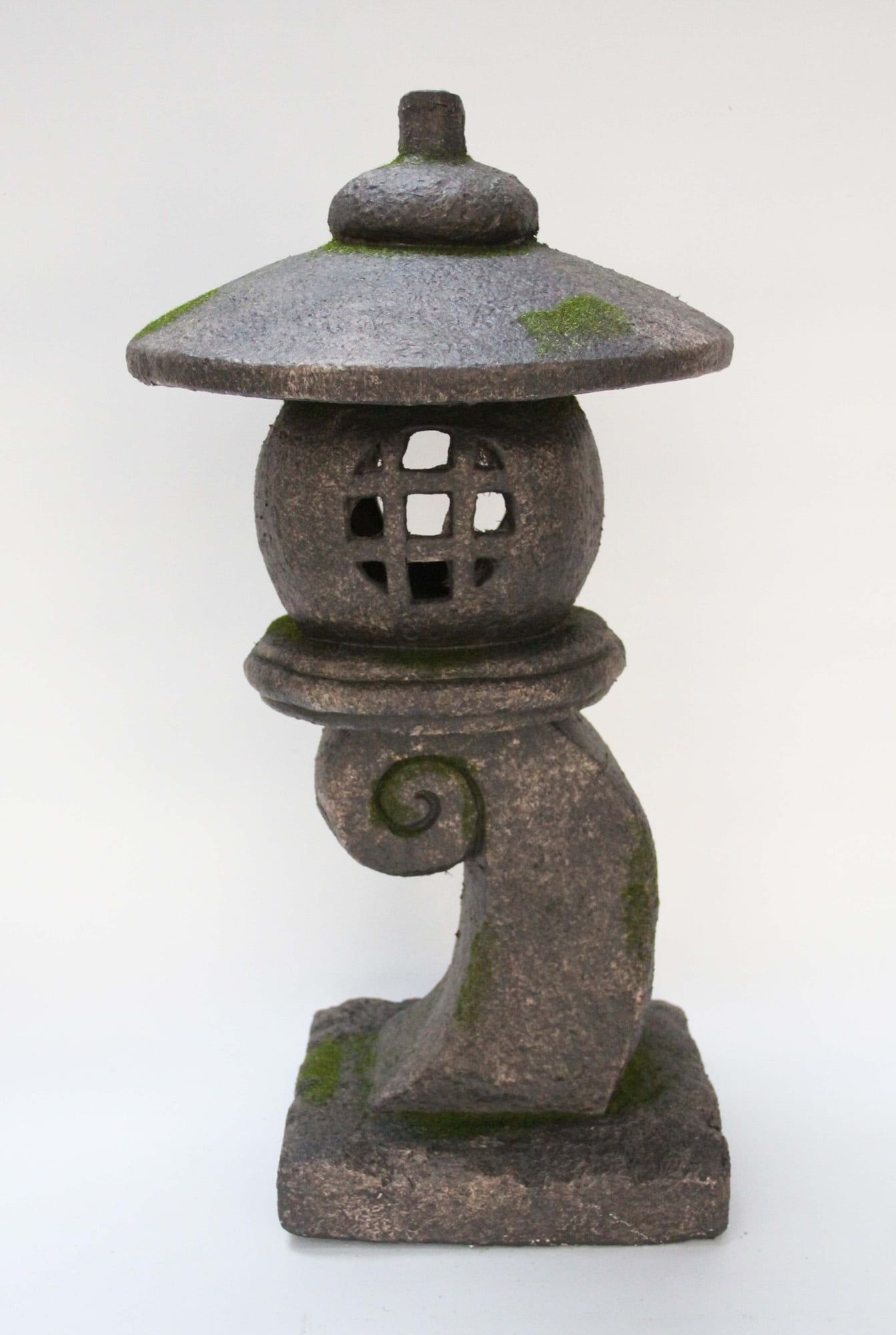 Grey Stone Pagoda Outdoor Hanging Lantern