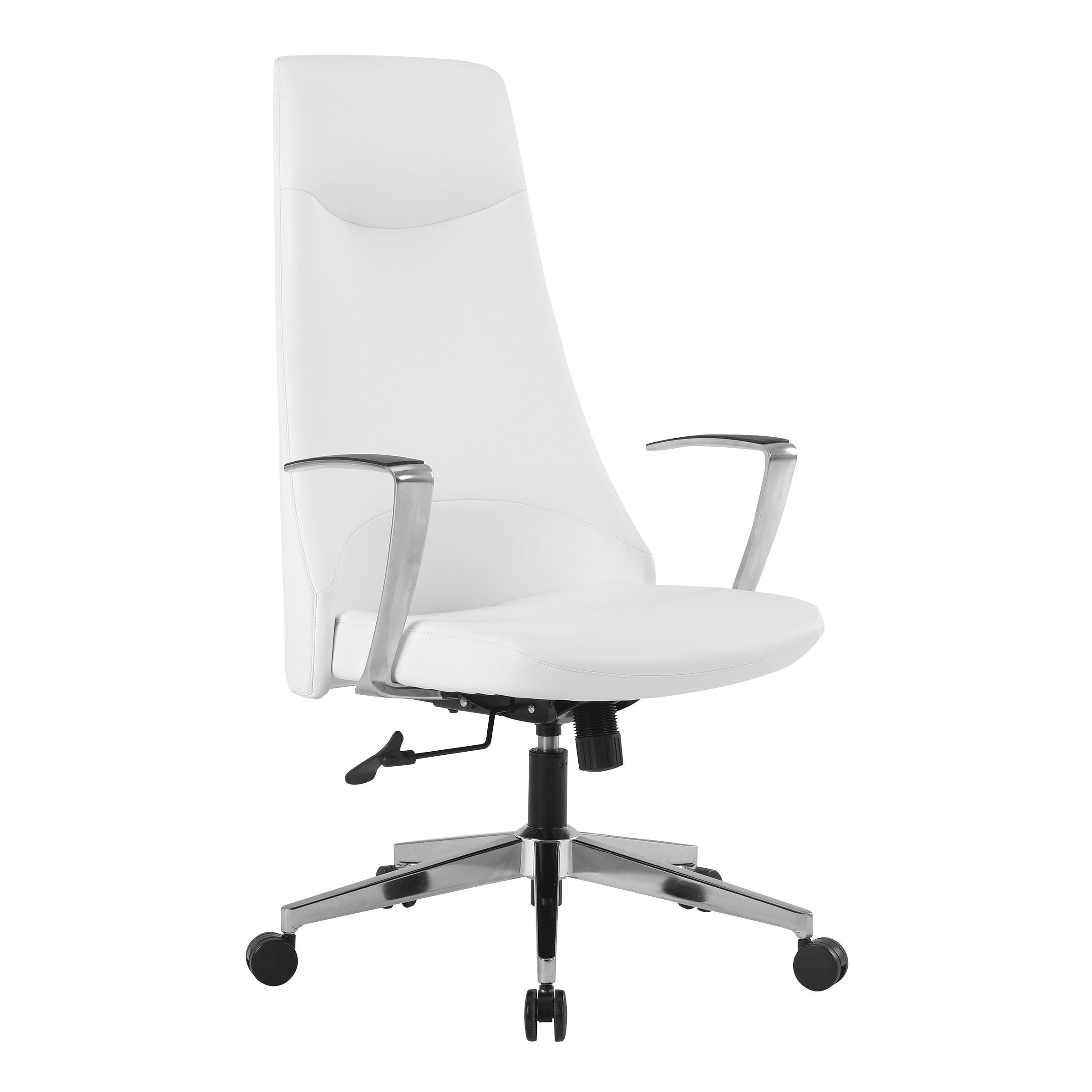 Dillon Snow High-Back Swivel Office Chair with Metal Base