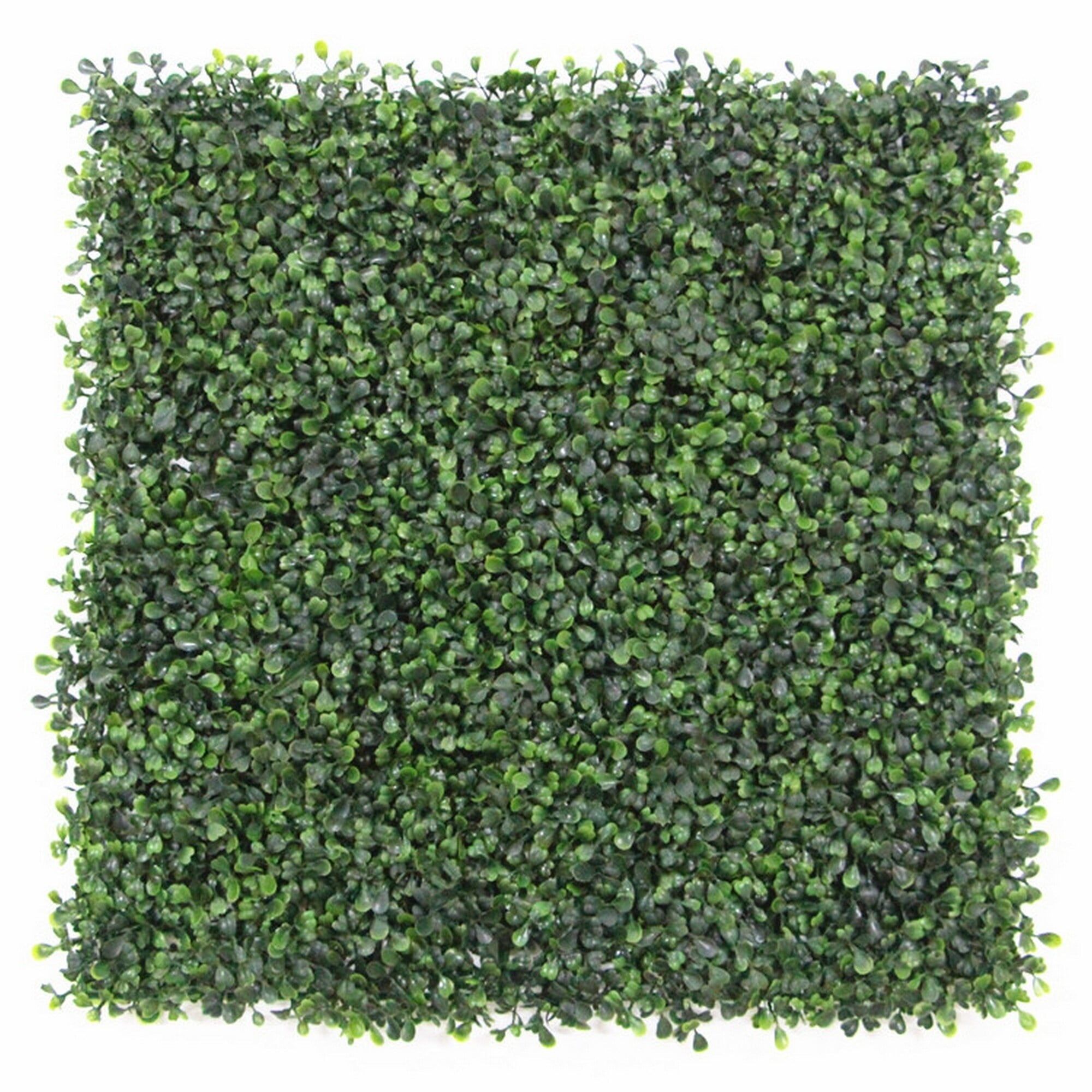 Dark Green 20" Artificial Boxwood Hedge Panels Set of 12