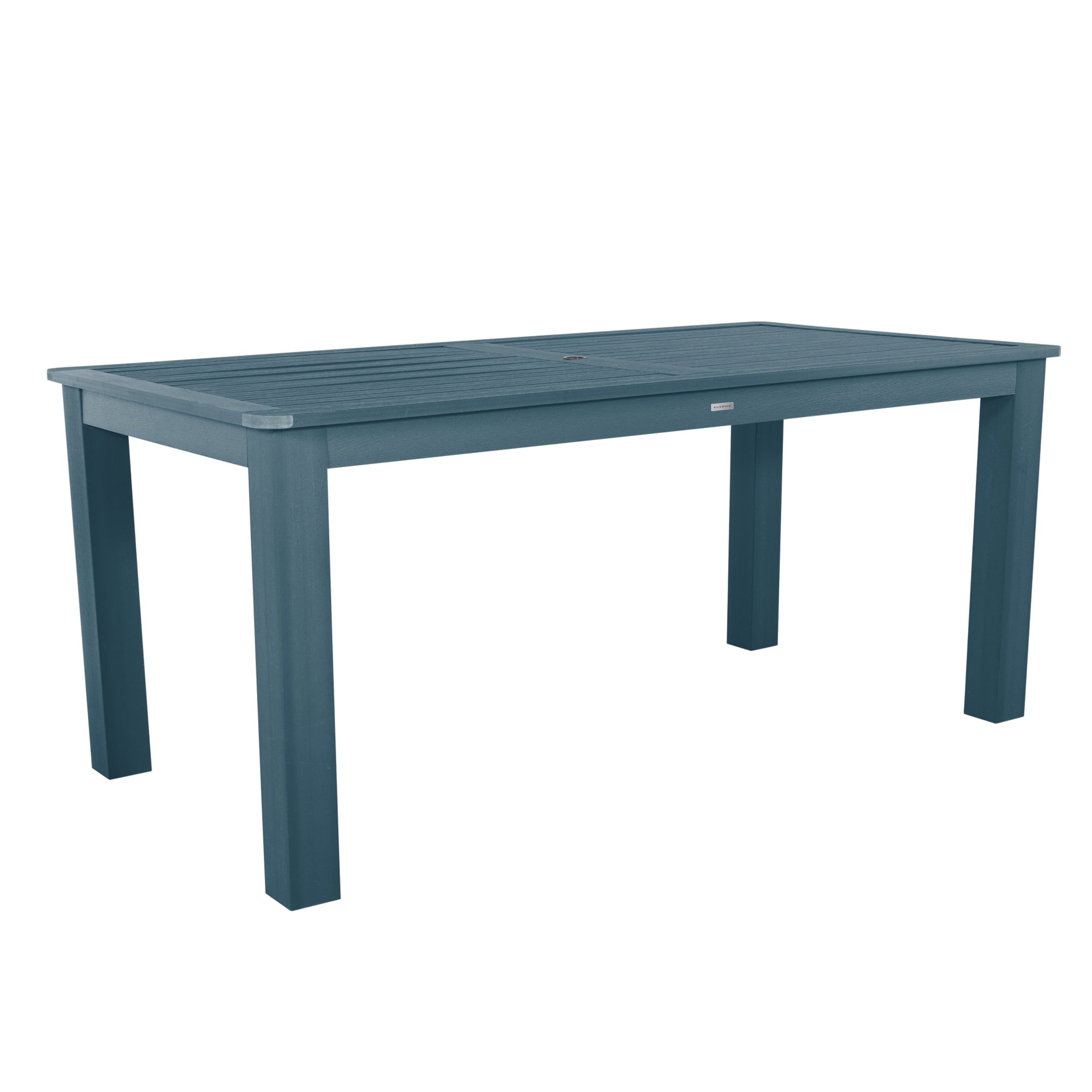 Nantucket Blue Oversized Rectangular Plastic Dining Table