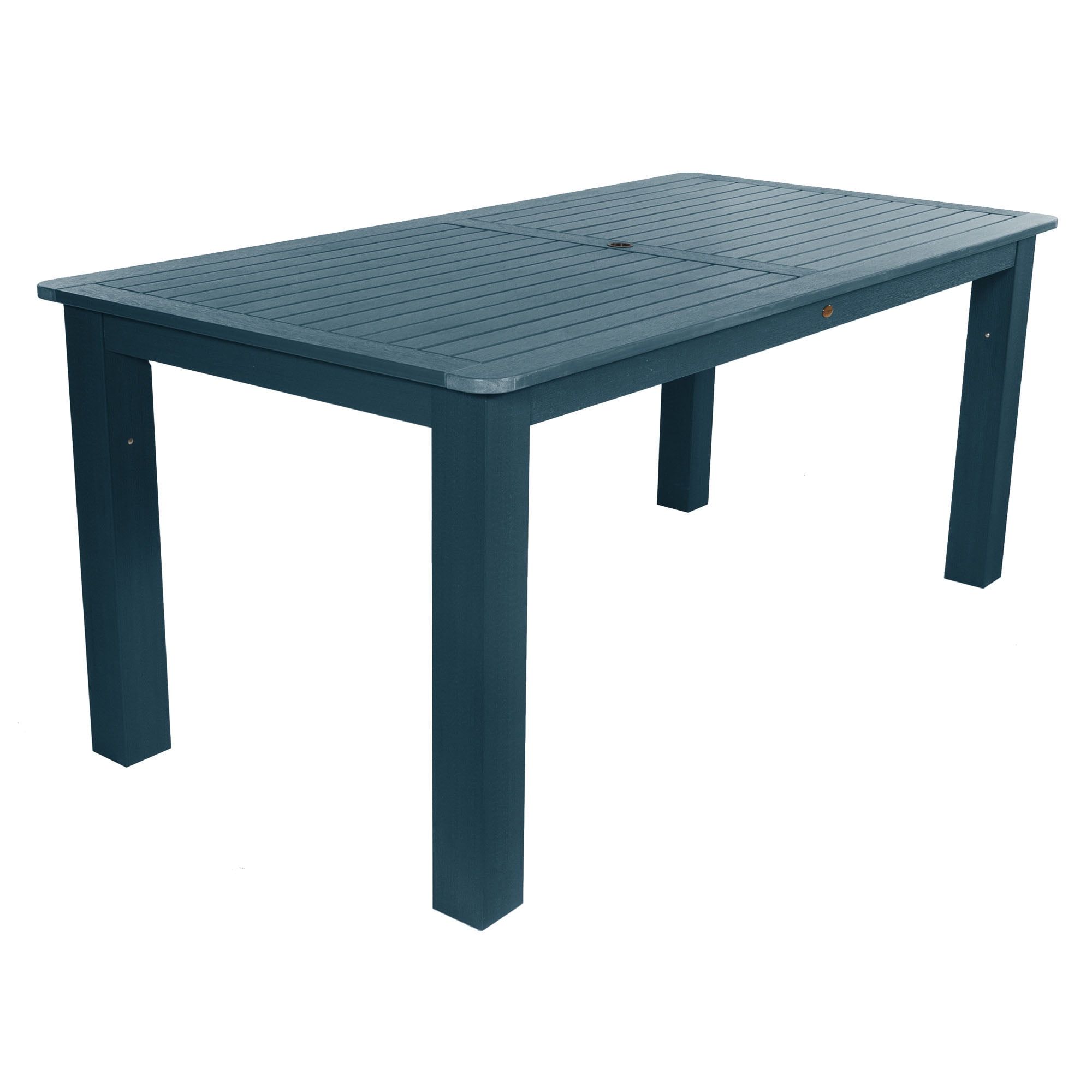 Nantucket Blue Oversized Rectangular Plastic Dining Table