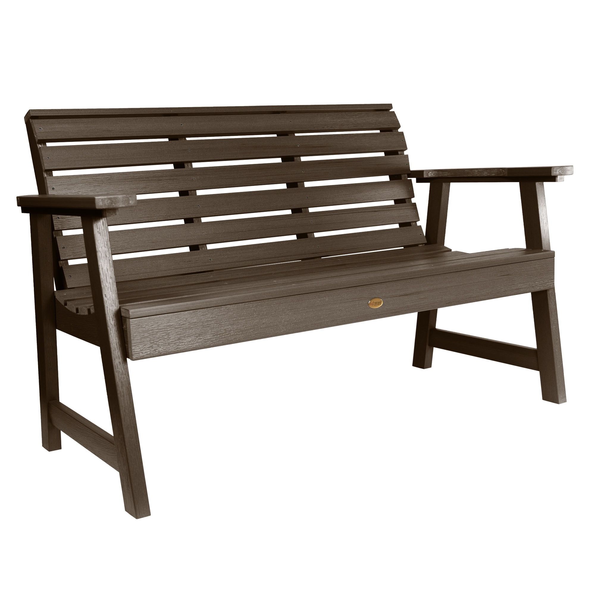 Weathered Acorn 4ft Synthetic Wood Garden Bench