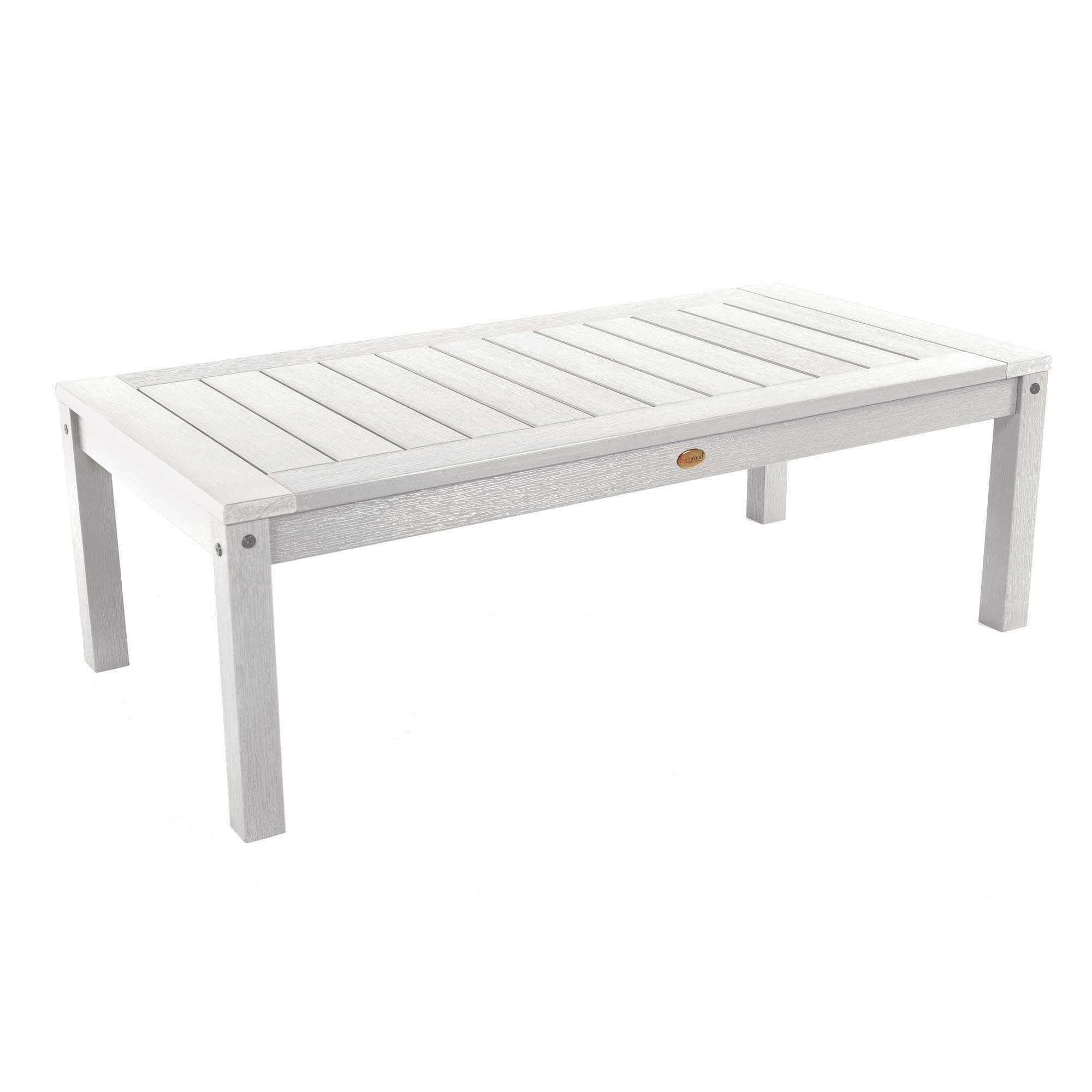 Highwood 48" White Adirondack Outdoor Conversation Table