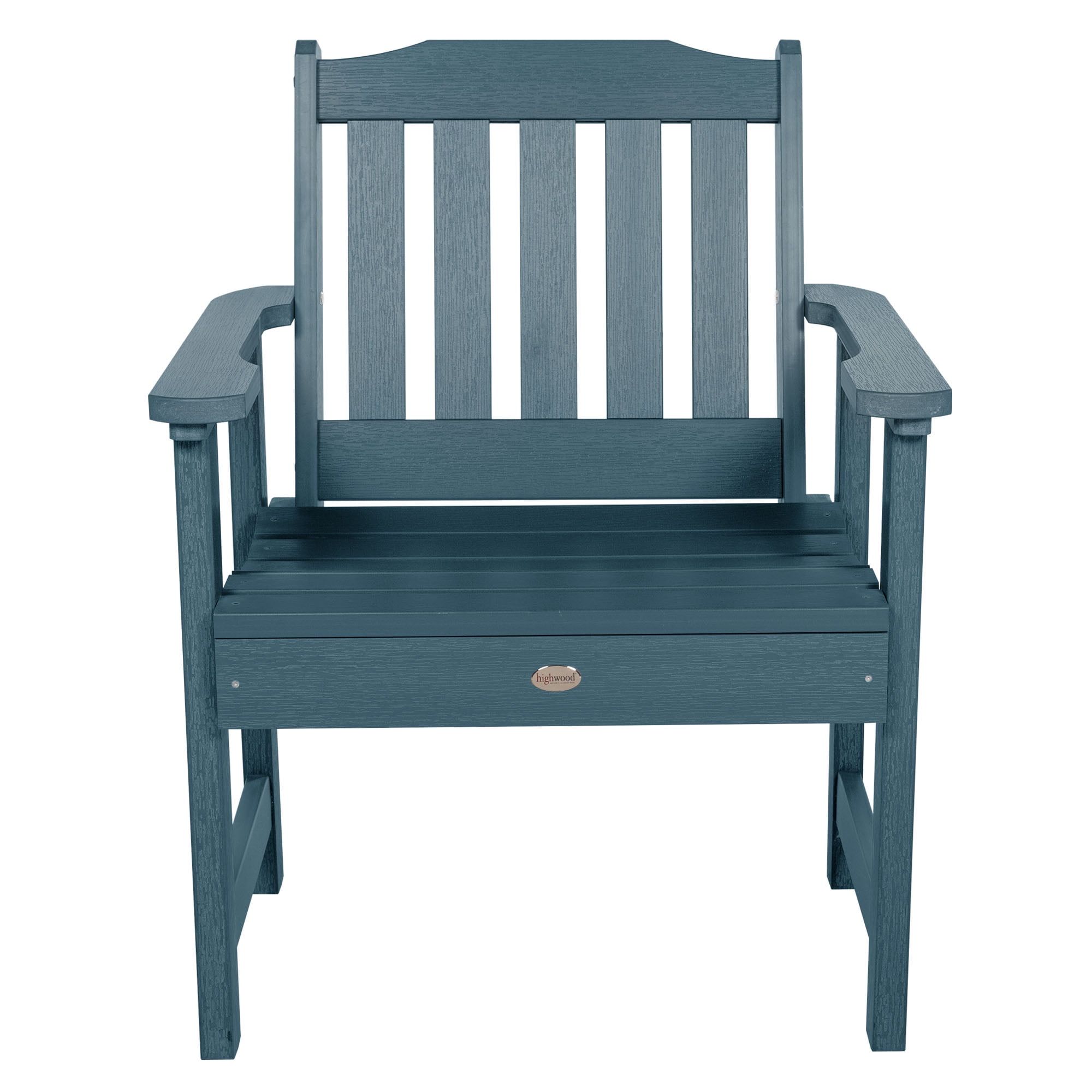 Lehigh Nantucket Blue Plastic Outdoor Conversation Chair