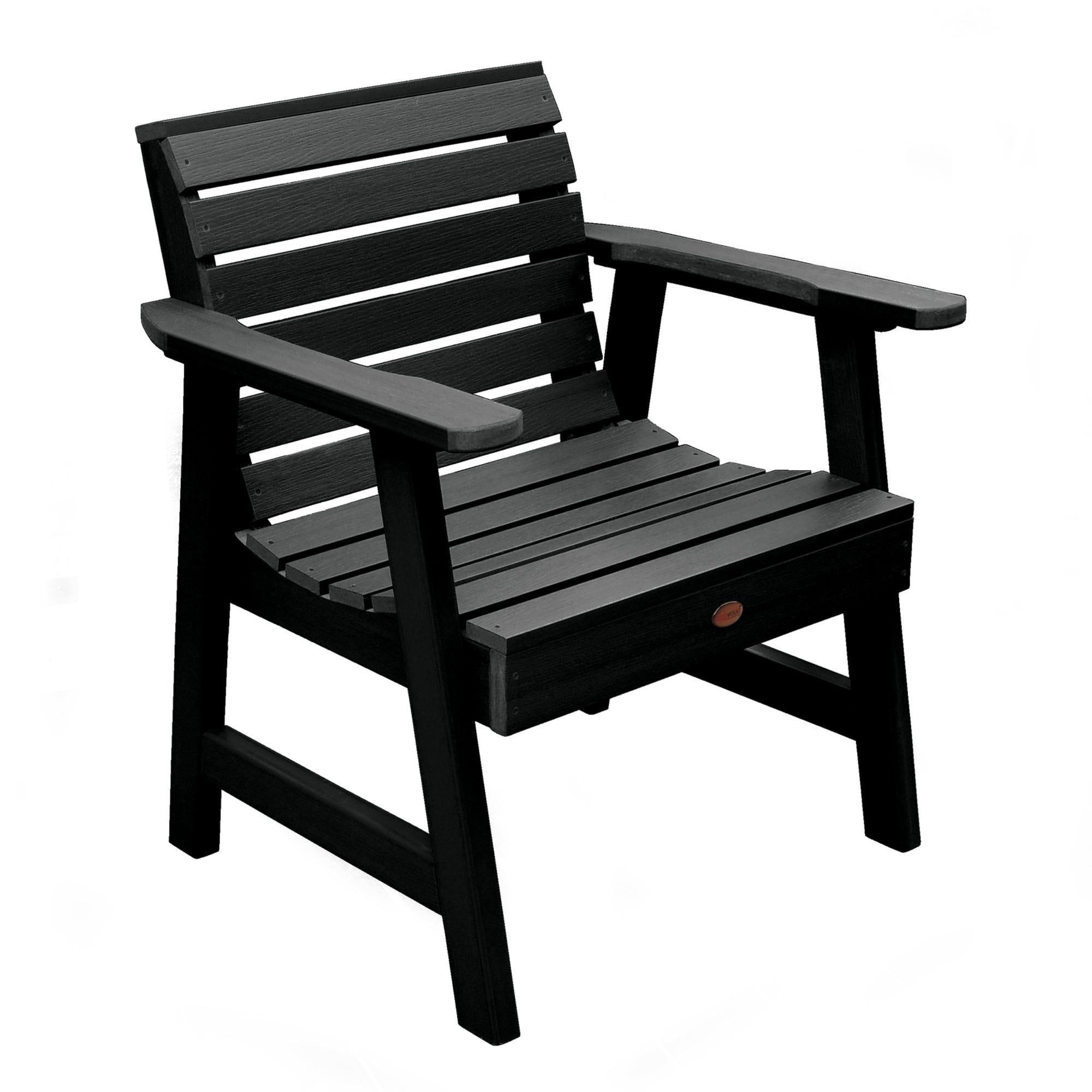 Weatherly Black All-Weather Poly Lumber Garden Chair