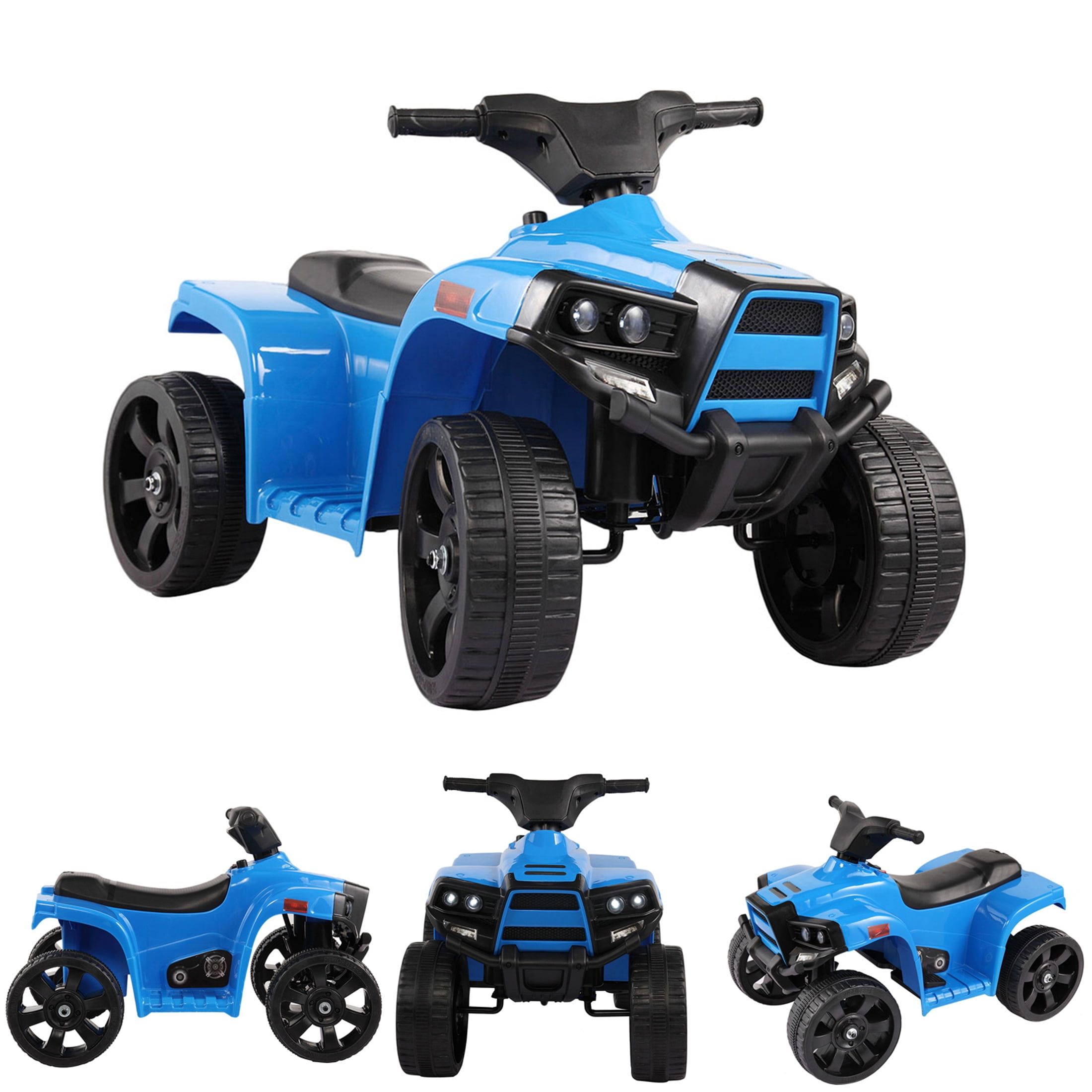 Blue 6V Battery Powered Kids Electric Quad ATV