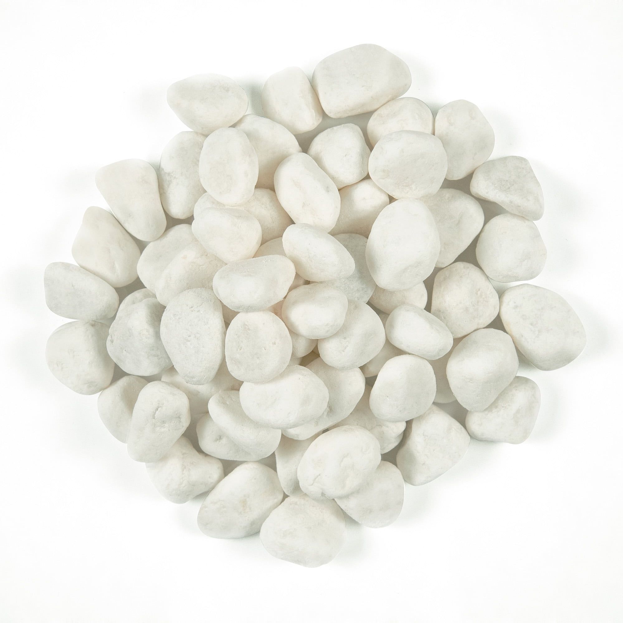 Himalaya White Marble 0.5 cu. ft. Natural Pebbles