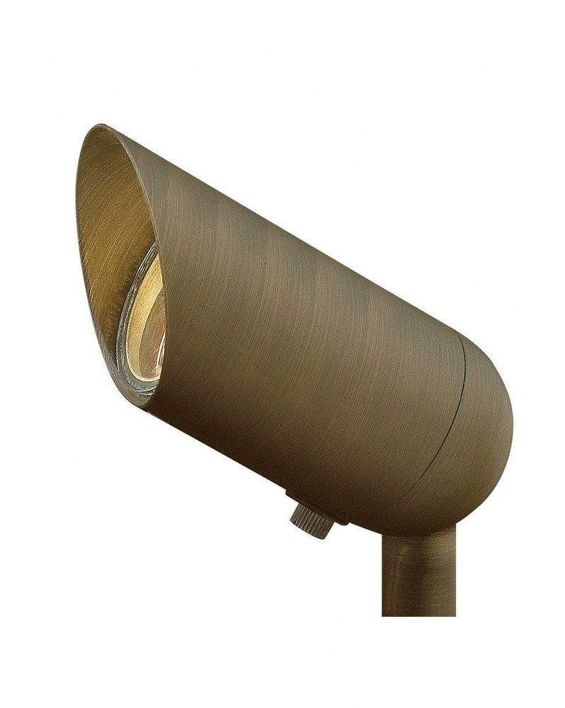 Matte Bronze LED Outdoor Spotlight with Clear Lens