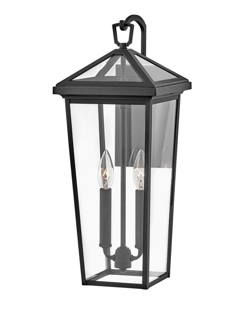 Museum Black Aluminum 2-Light LED Outdoor Wall Sconce