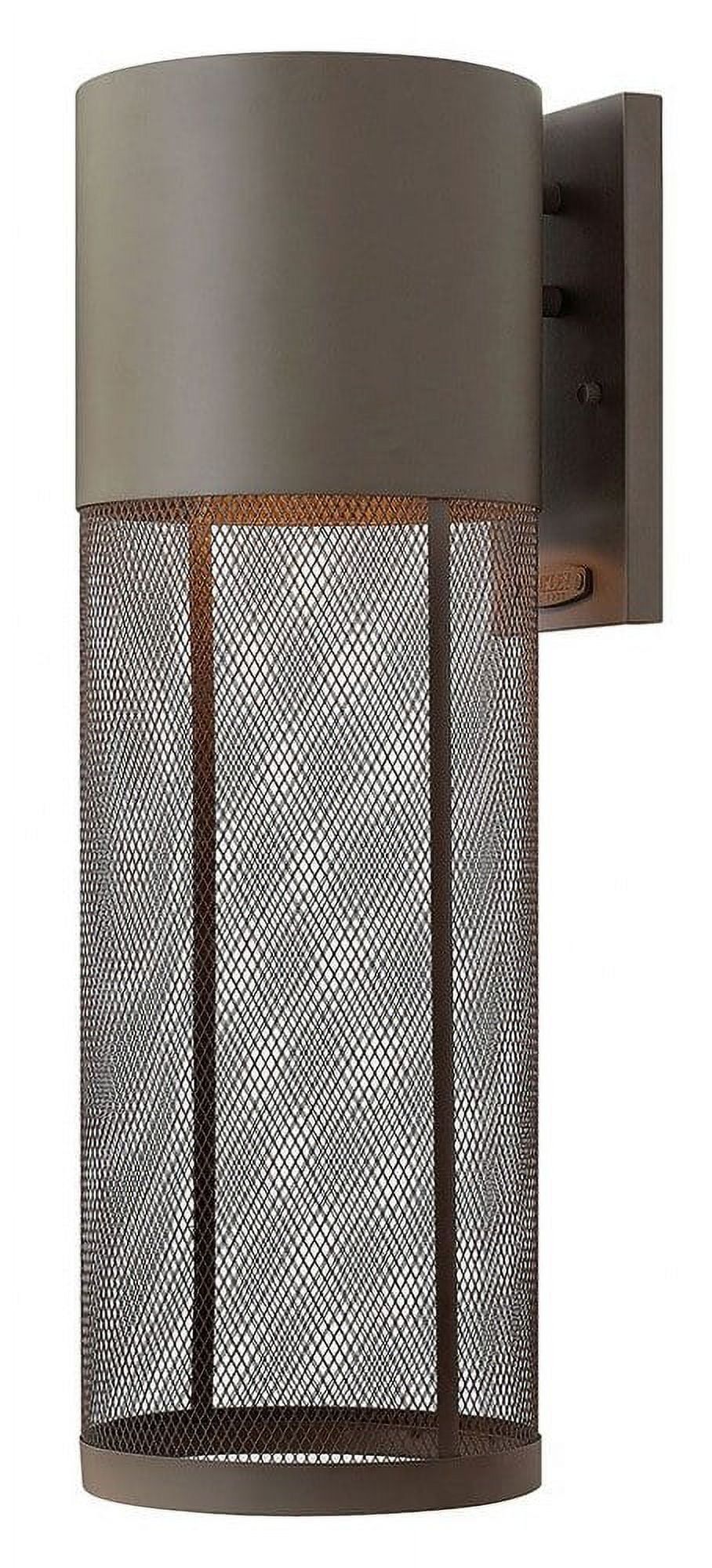 Buckeye Bronze Cylinder 1-Light Dimmable Outdoor Sconce