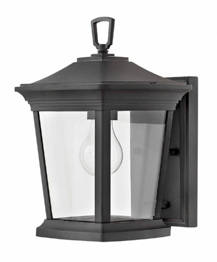 Bromley Museum Black 1-Light Outdoor Wall Lantern