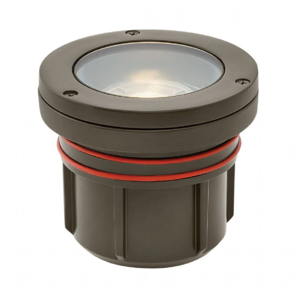 Bronze Low Voltage LED Well Light with Clear Lens