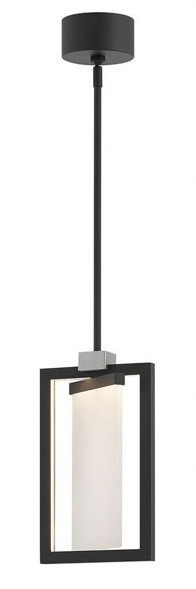 Black Sandblasted Acrylic LED Pendant Light