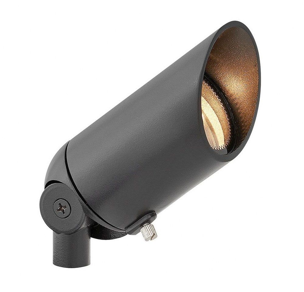 Satin Black Aluminum Outdoor Security Spot Light