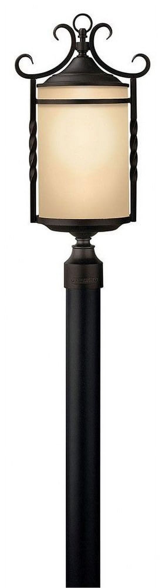 Olde Black Aluminum 3-Light Outdoor Post Lantern