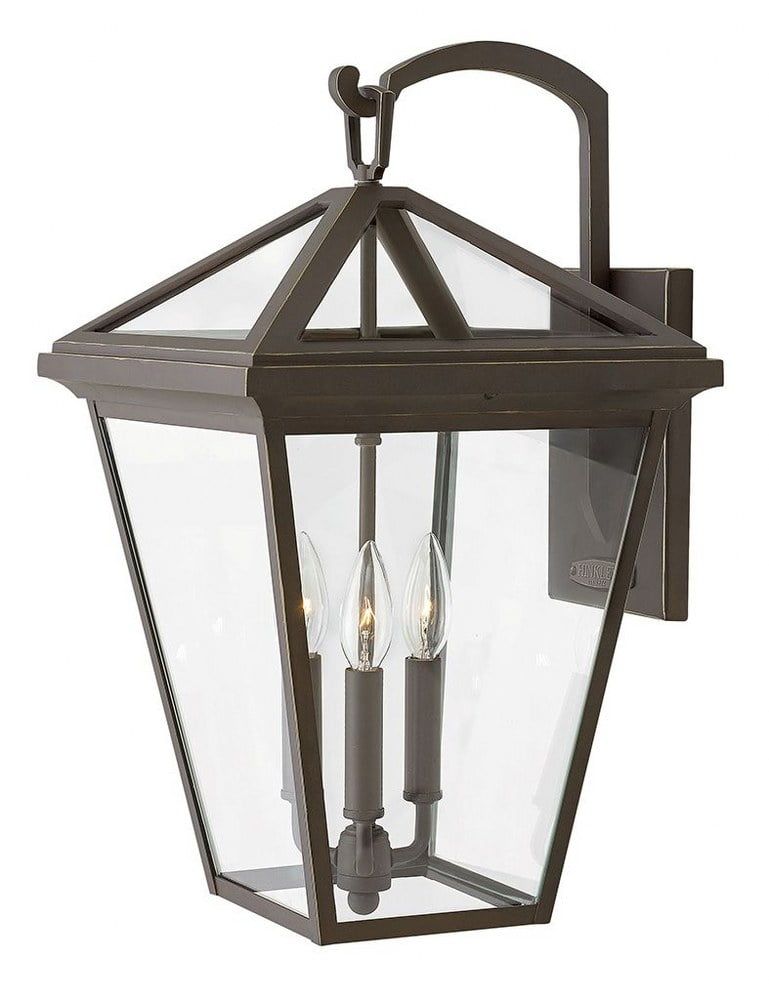 Estate Series Alford 3-Light Outdoor Wall Lantern in Oil Rubbed Bronze