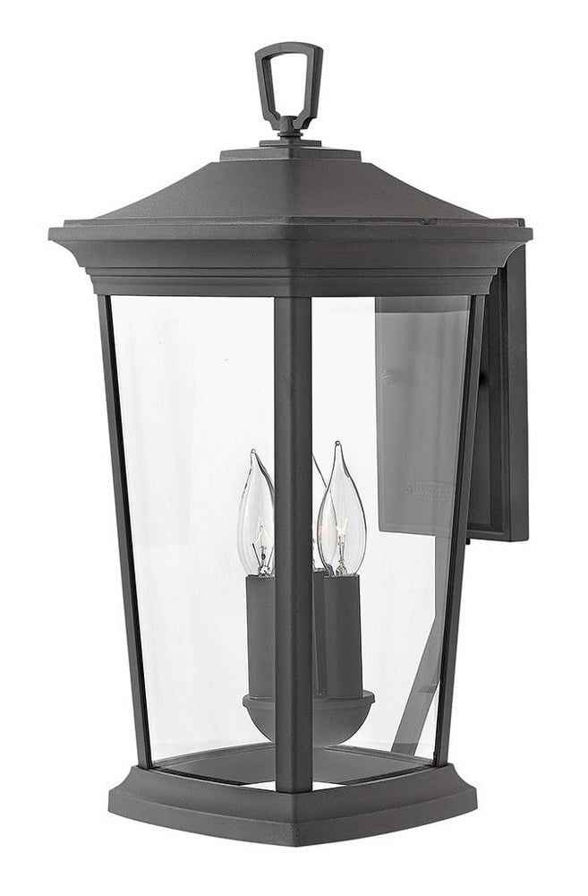 Museum Black Bronze 3-Light Outdoor Wall Sconce