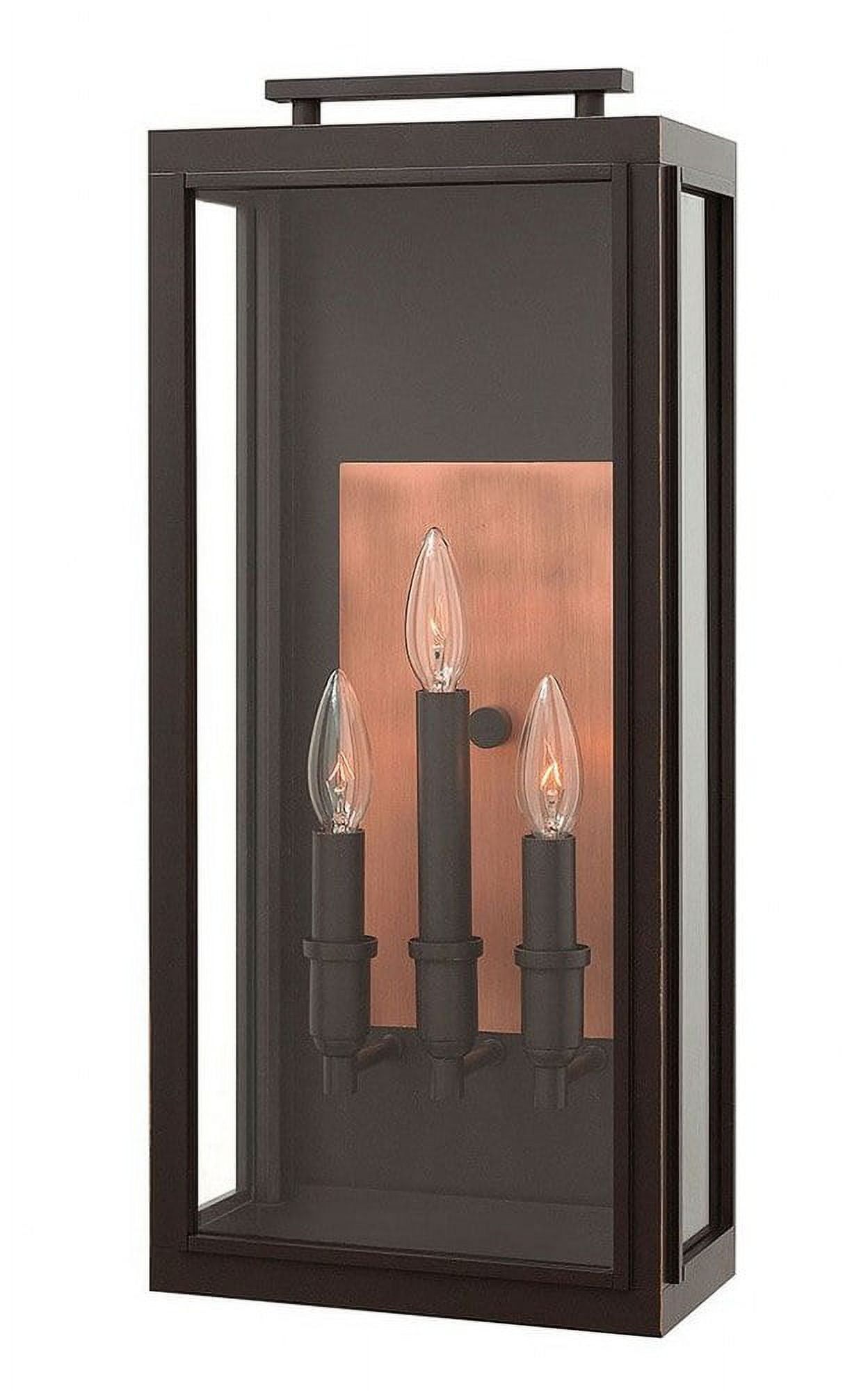 Oil Rubbed Bronze 3-Light Dimmable Outdoor Sconce