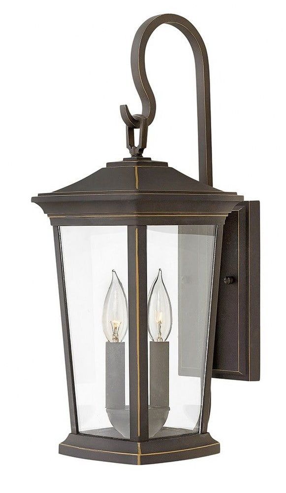 Bromley Oil Rubbed Bronze 2-Light Outdoor Wall Lantern