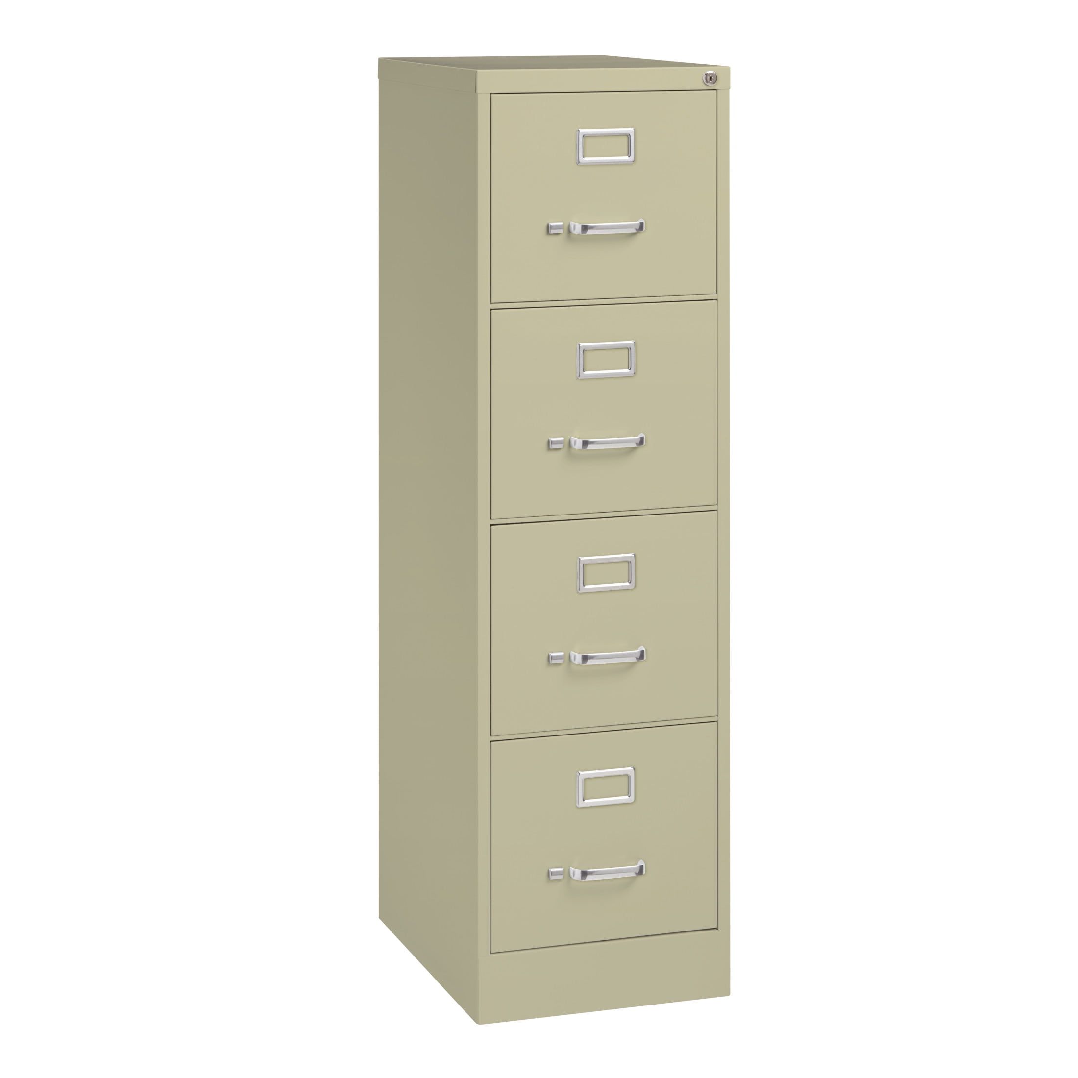 Putty 52" Vertical 4-Drawer Lockable File Cabinet