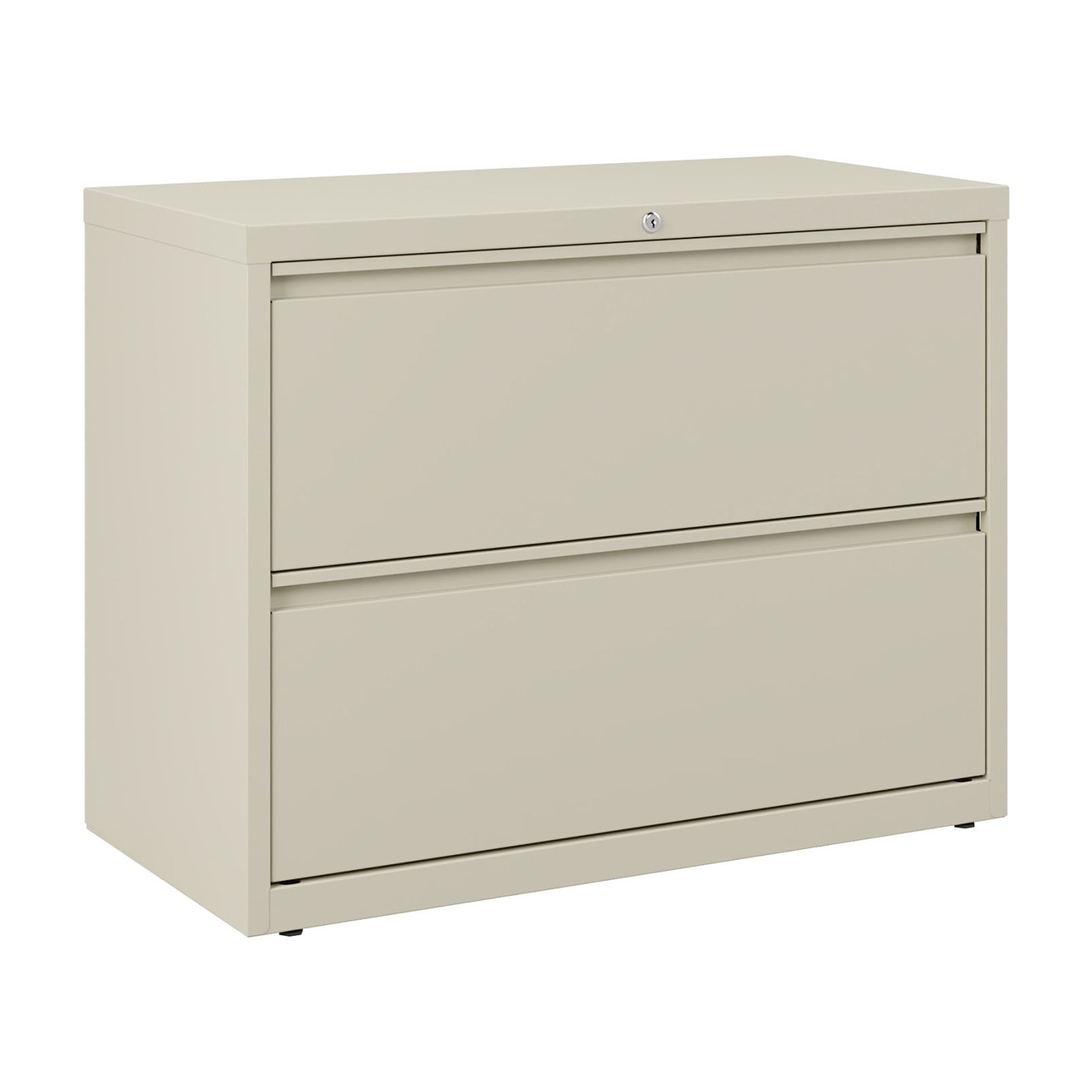 Putty 36" Wide 2-Drawer Lateral Lockable Metal File Cabinet