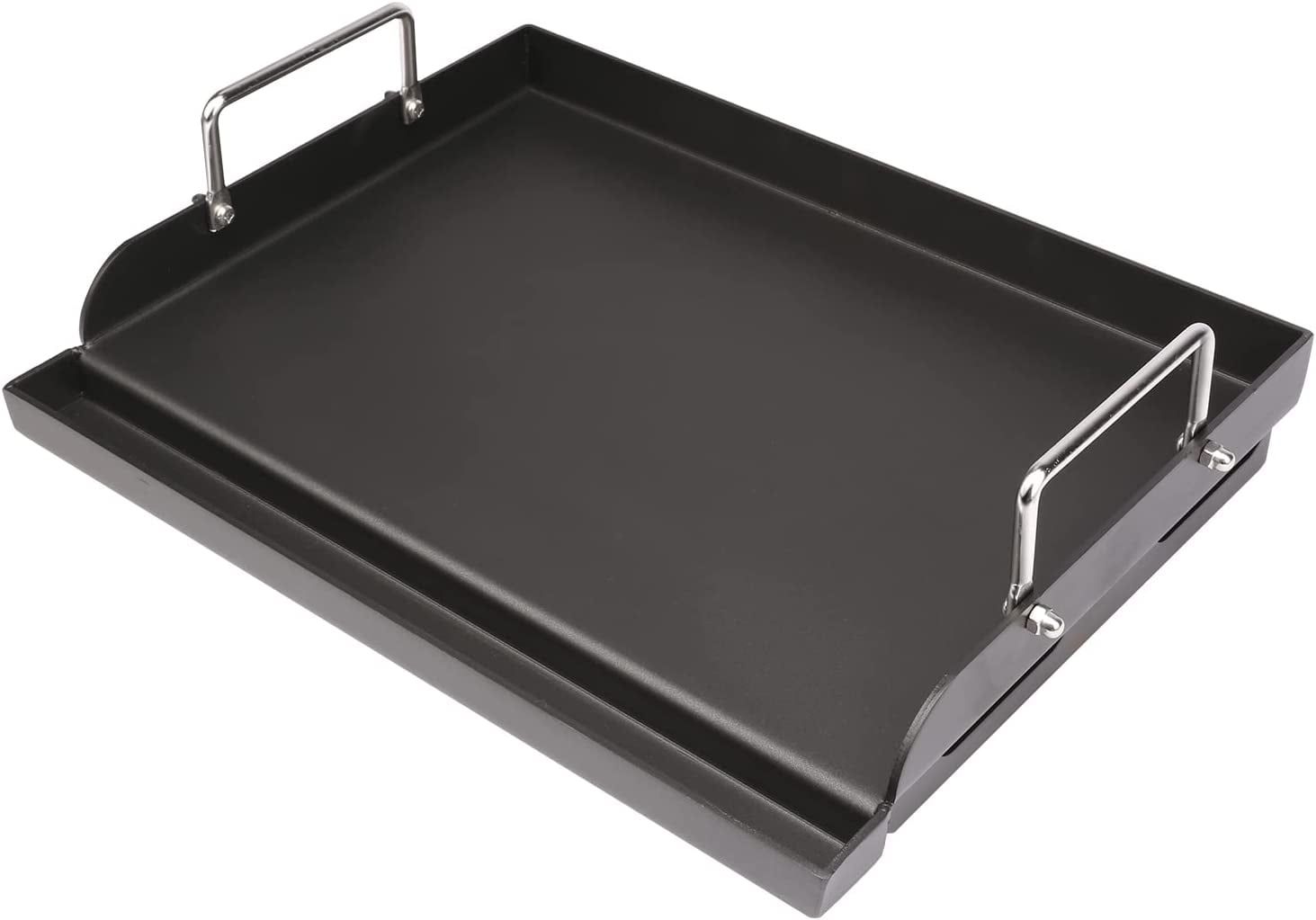 Universal 17" x 13" Nonstick Metal Griddle with Handles