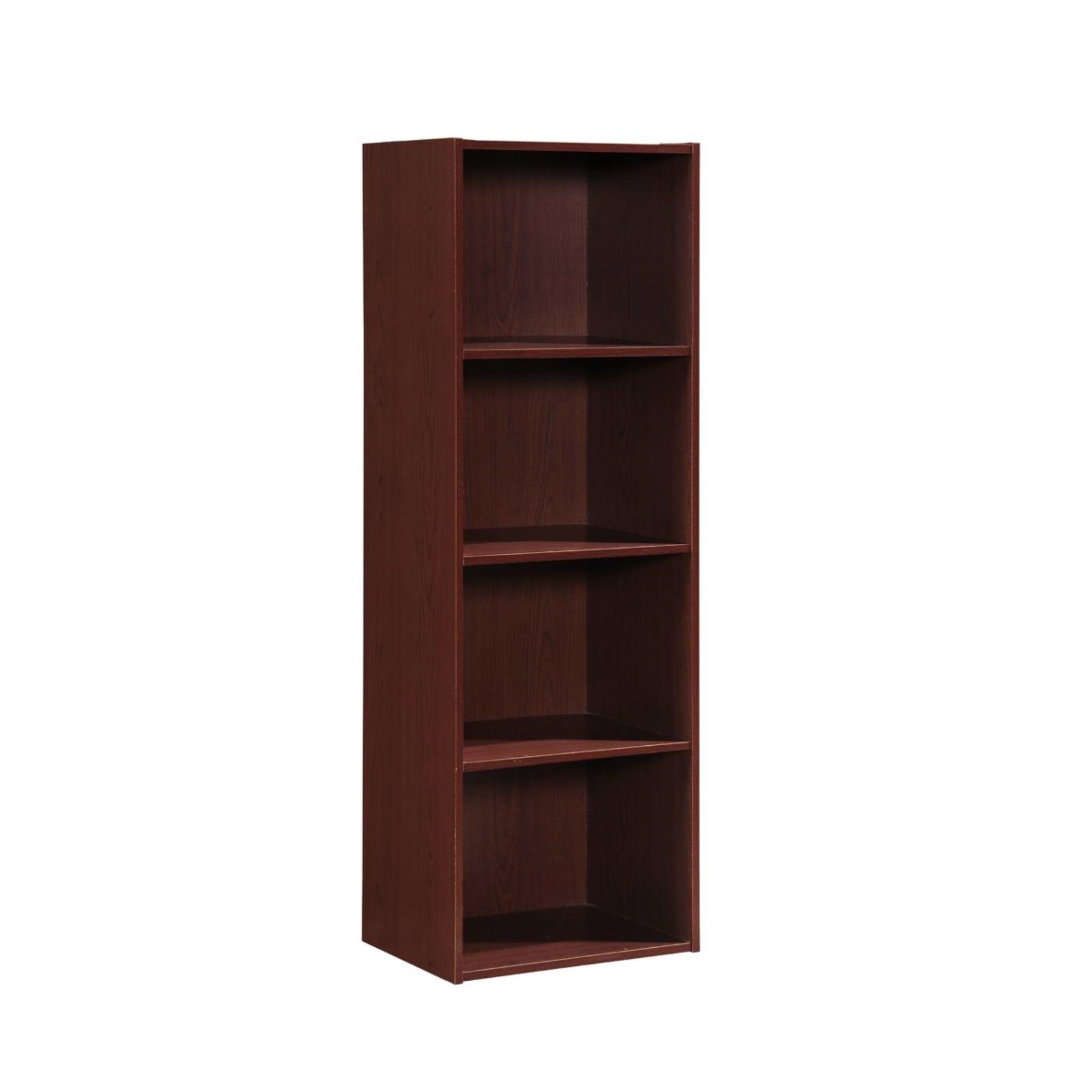 Mahogany Kids Toy Storage Bookcase with Doors and Cubes