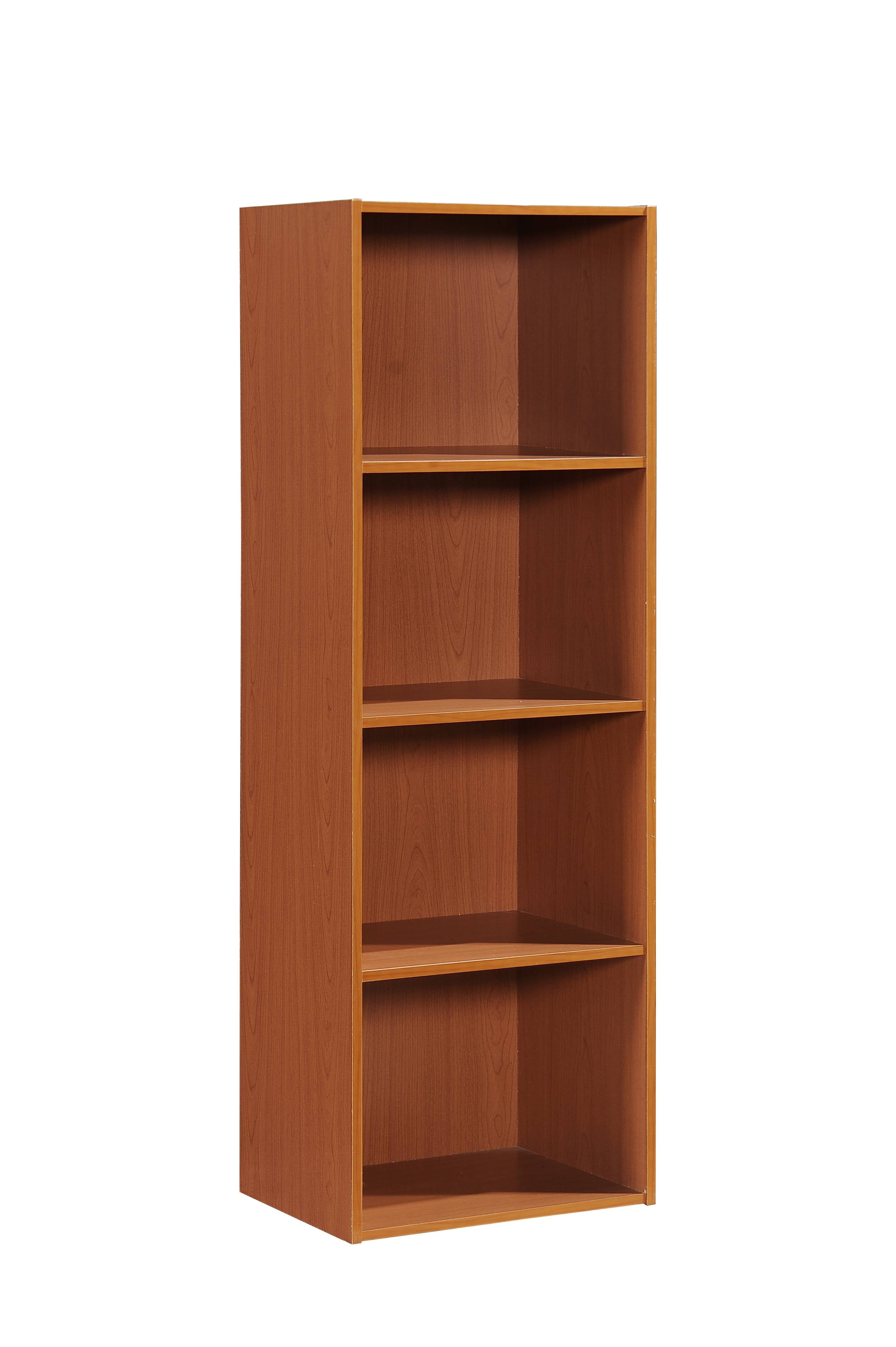 Cherry 4-Shelf Wooden Kids' Bookcase