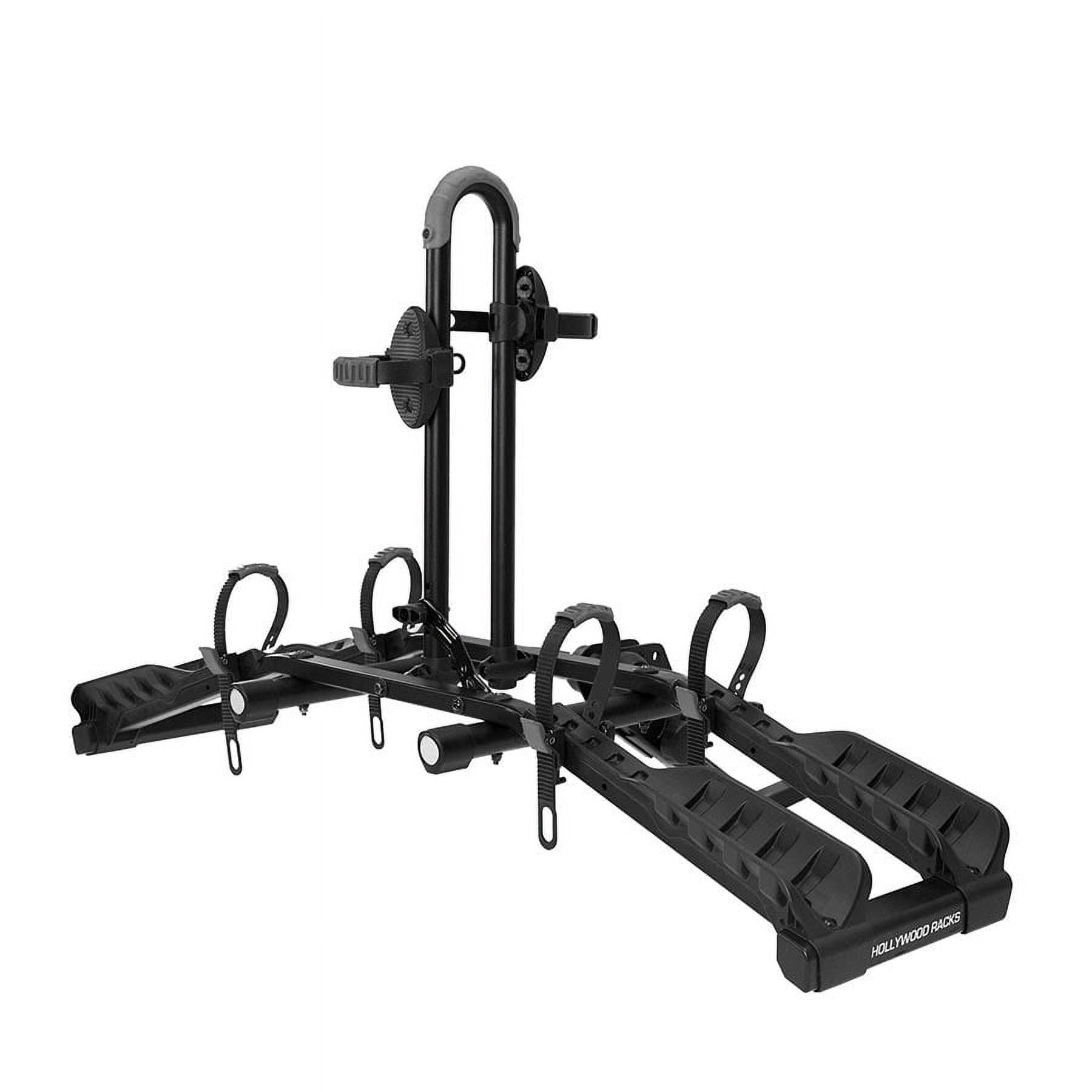 Black Folding Hitch Mount 2-Bike Rack