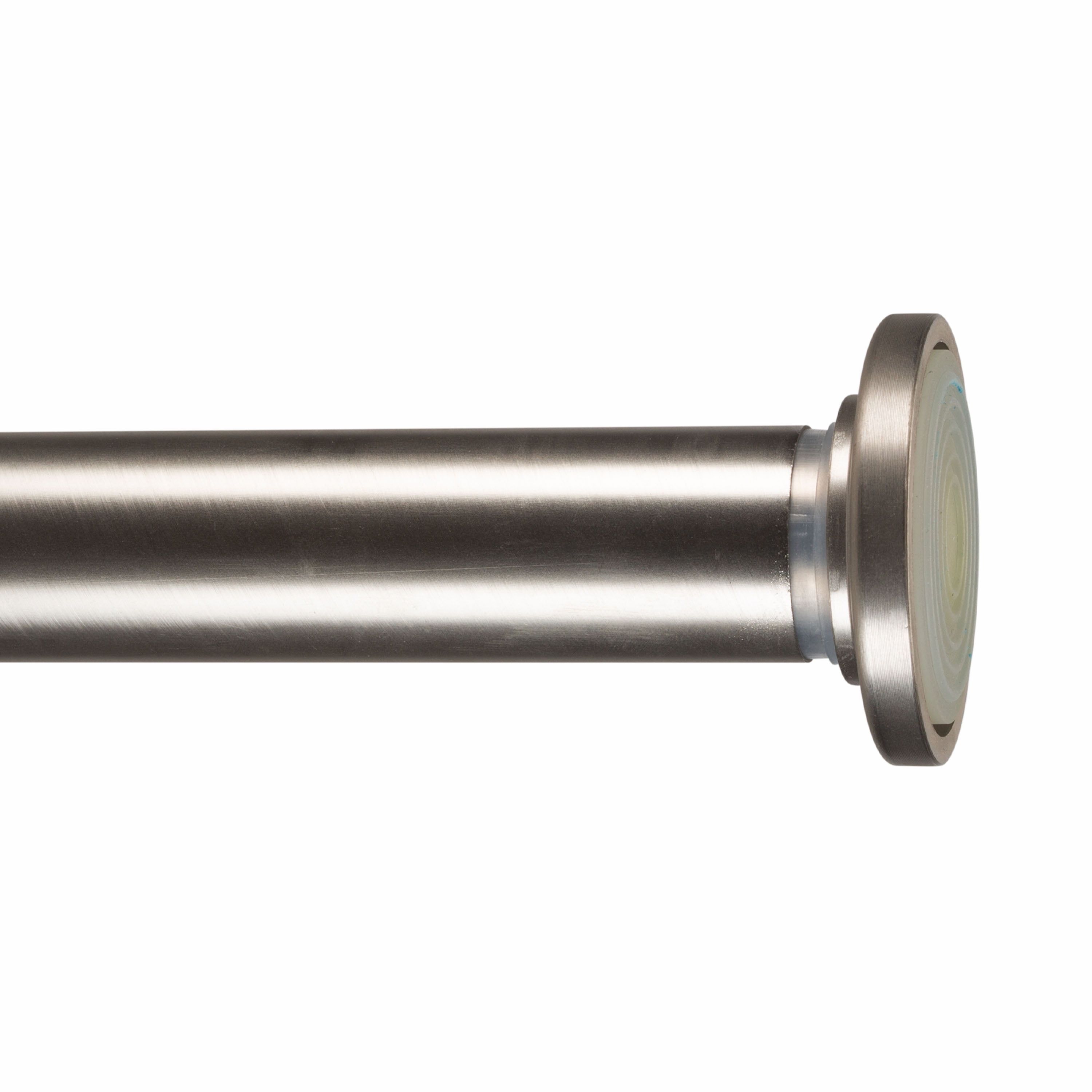 Adjustable Satin Nickel Steel Curtain Tension Rod 24-42"