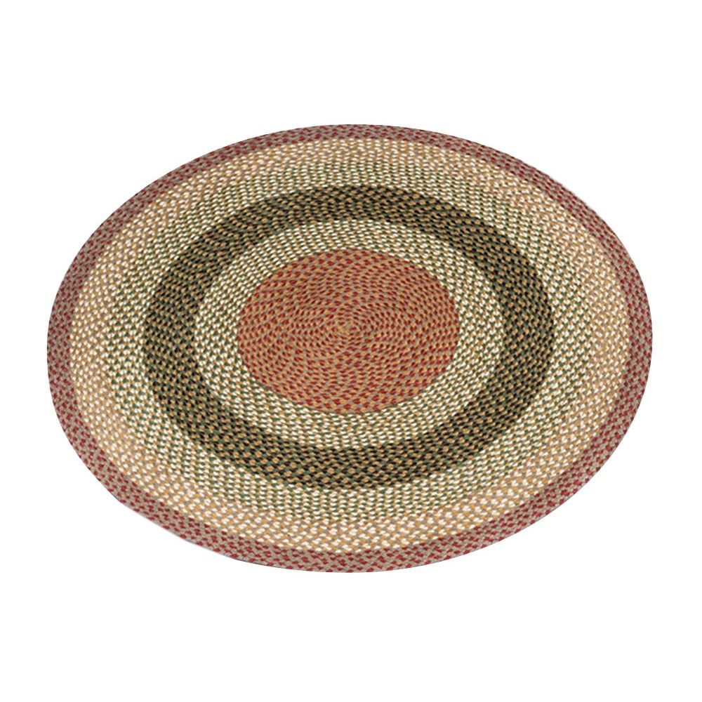 Handmade Braided Round Gray 4' Jute Area Rug