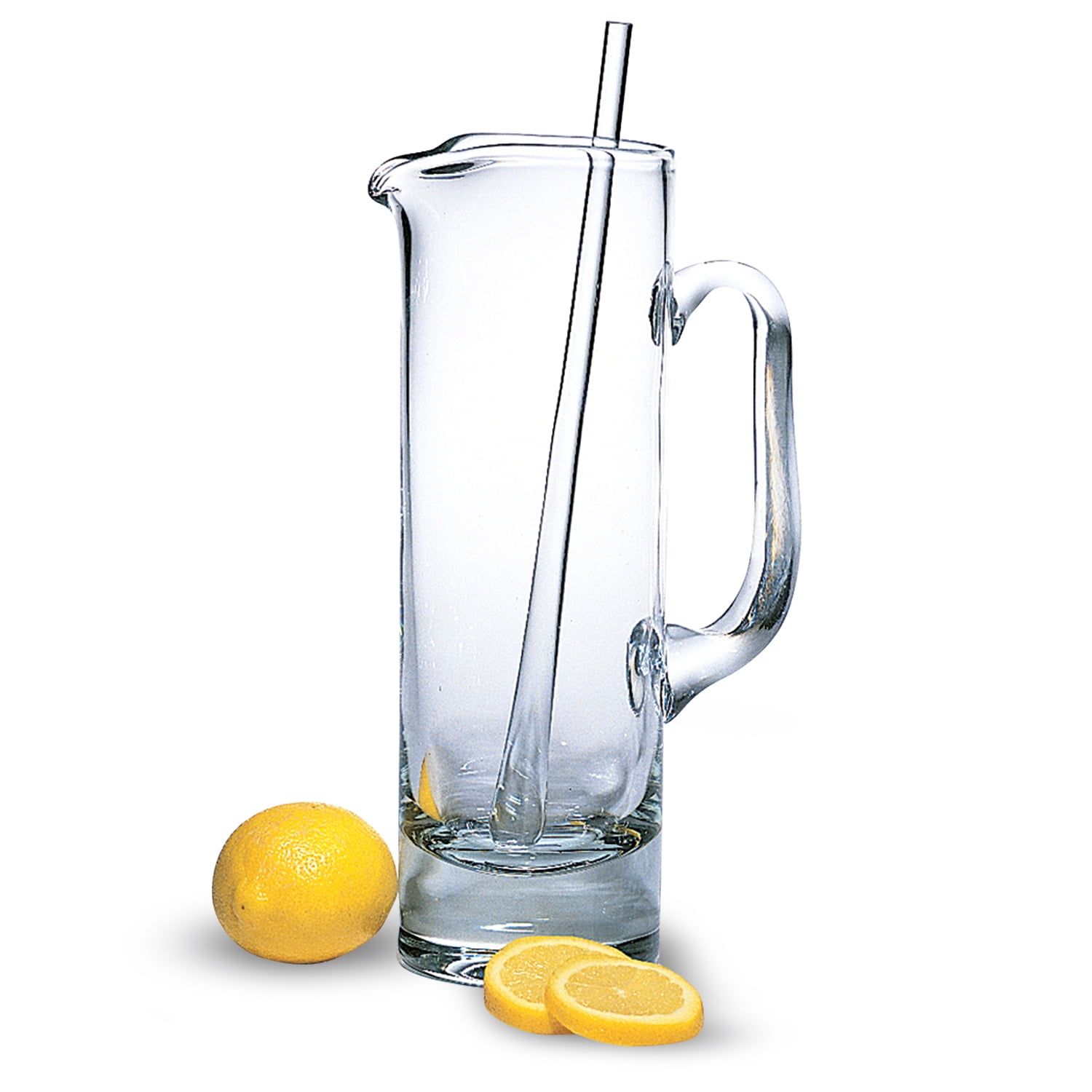 Clear European Crystal Martini Pitcher with Stirrer, 54 oz