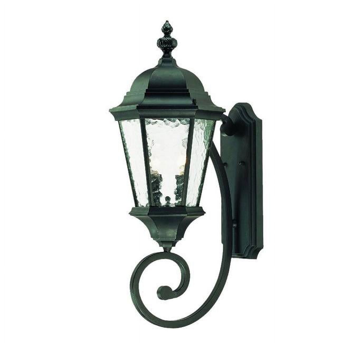 Telfair Matte Black Carousel Lantern Wall Light