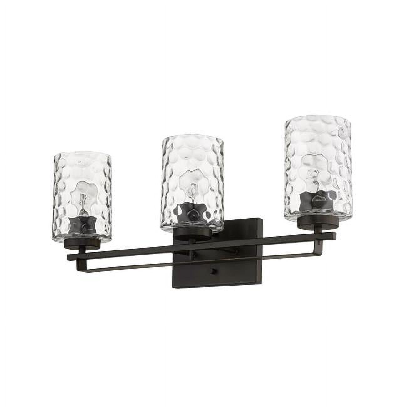 Livvy 3-Light Oil-Rubbed Bronze Vanity with Clear Glass