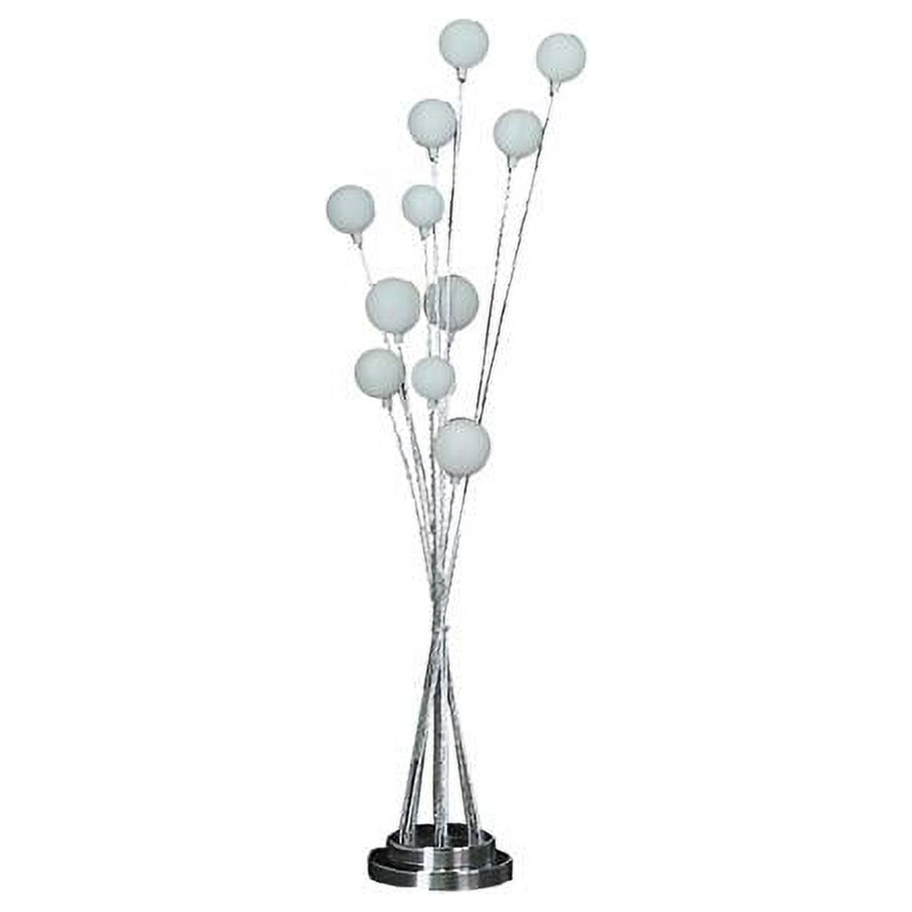 46" Silver Multi-Light LED Novelty Floor Lamp