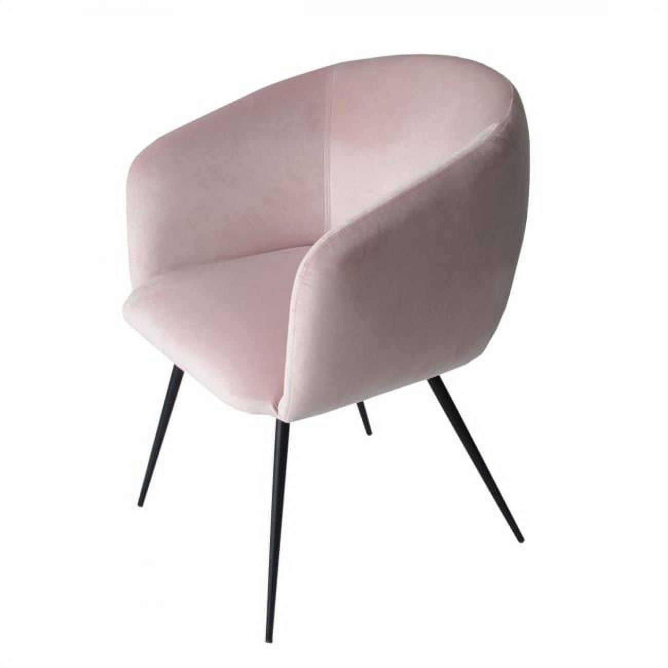 Matte Black Metal Side Chair with Ergonomic Design