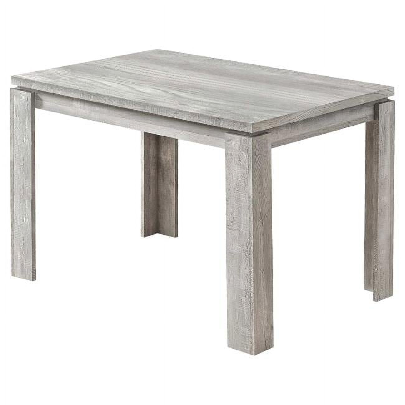 Grey Reclaimed Wood Farmhouse Dining Table, 48 x 32 x 30.5 in