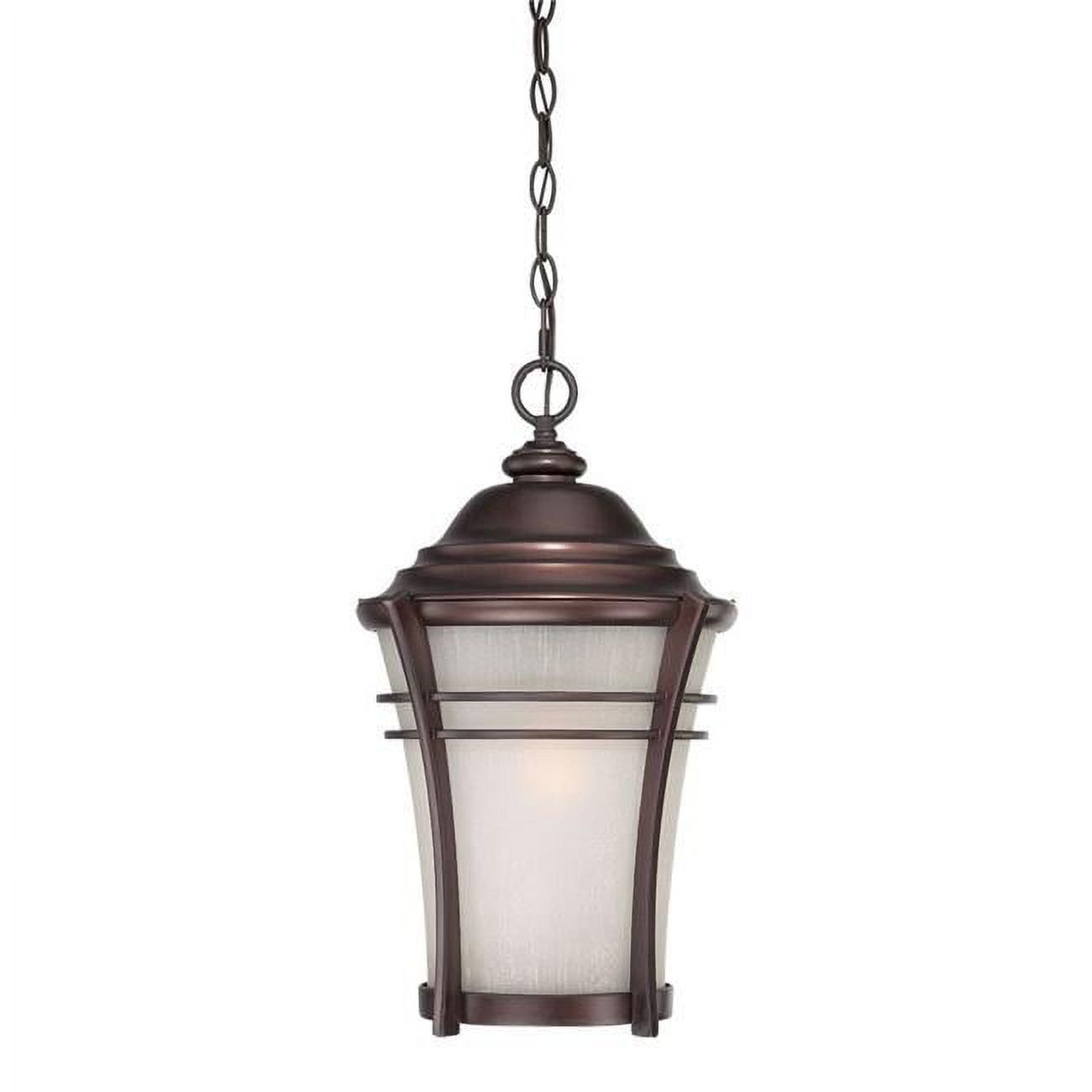 Bronze Frosted Glass Outdoor Hanging Lantern Light