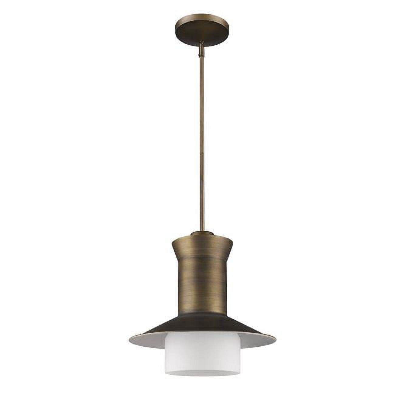 Greta 16" Gold and Glass Pendant Light