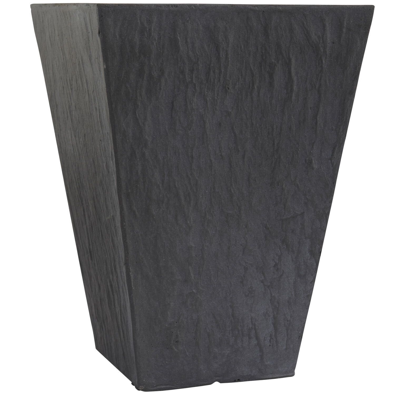 Slate Gray 16" Tapered Indoor-Outdoor Planter