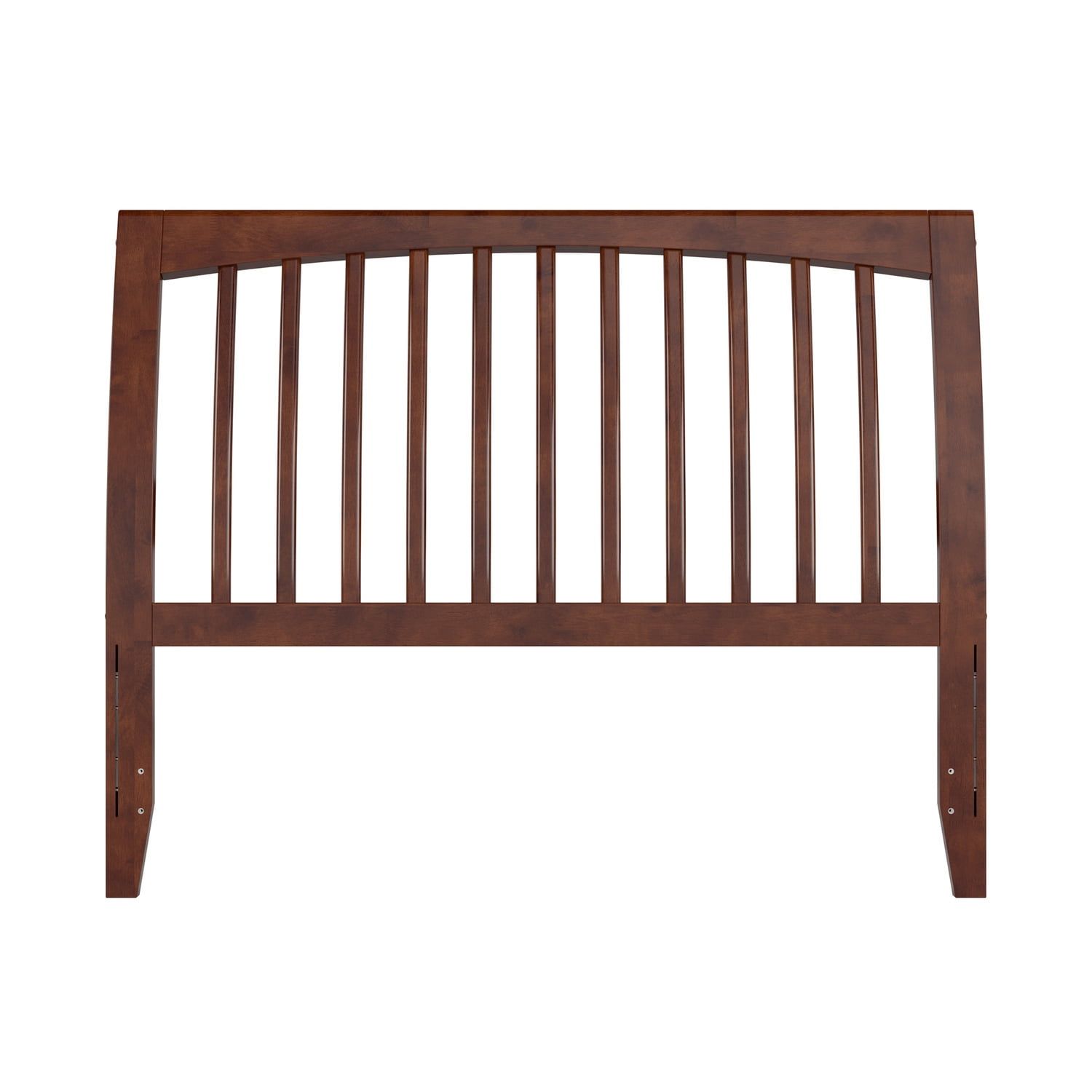 Walnut Full Sleigh Solid Wood Slat Headboard