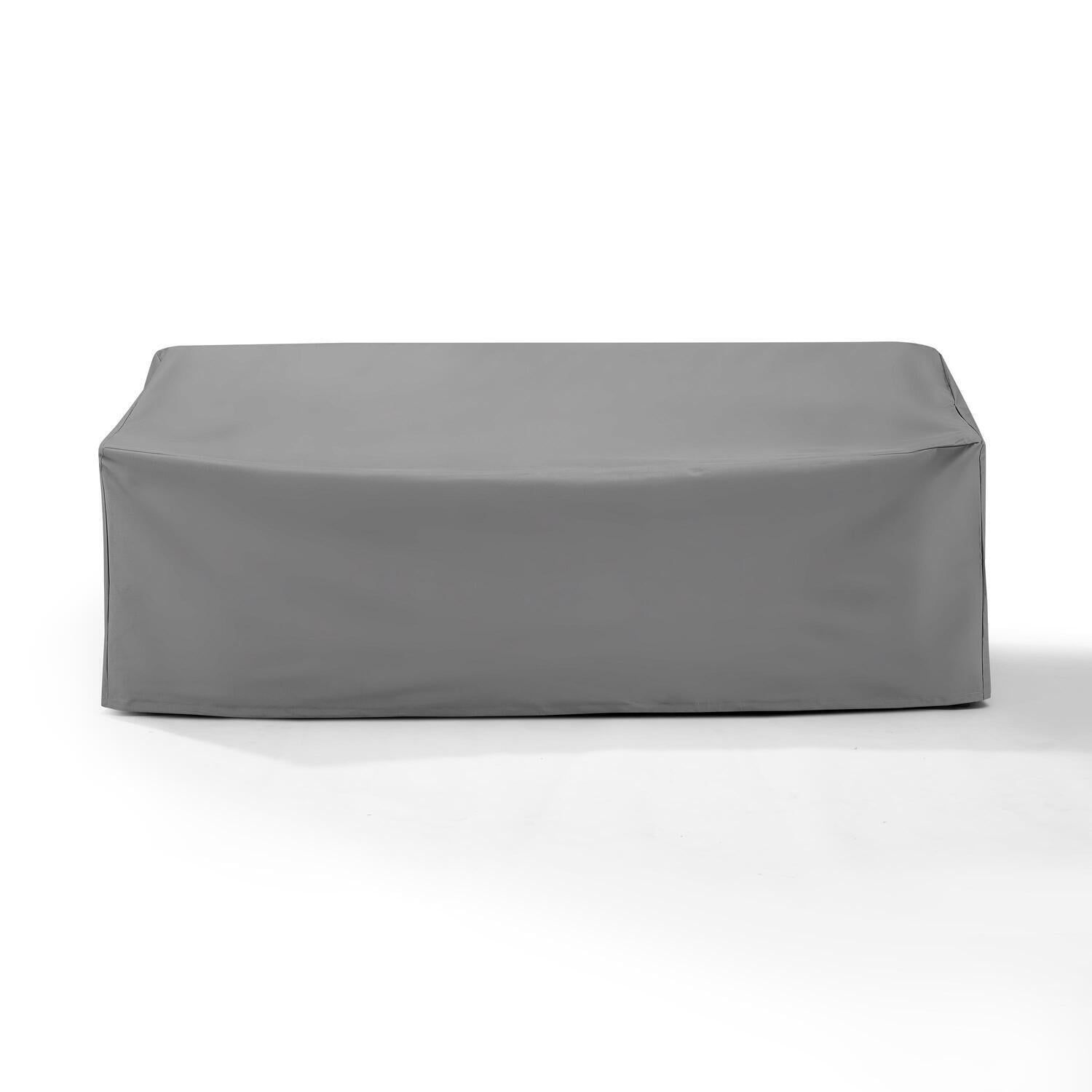 Gray Heavy-Gauge Reinforced Vinyl Outdoor Sofa Cover