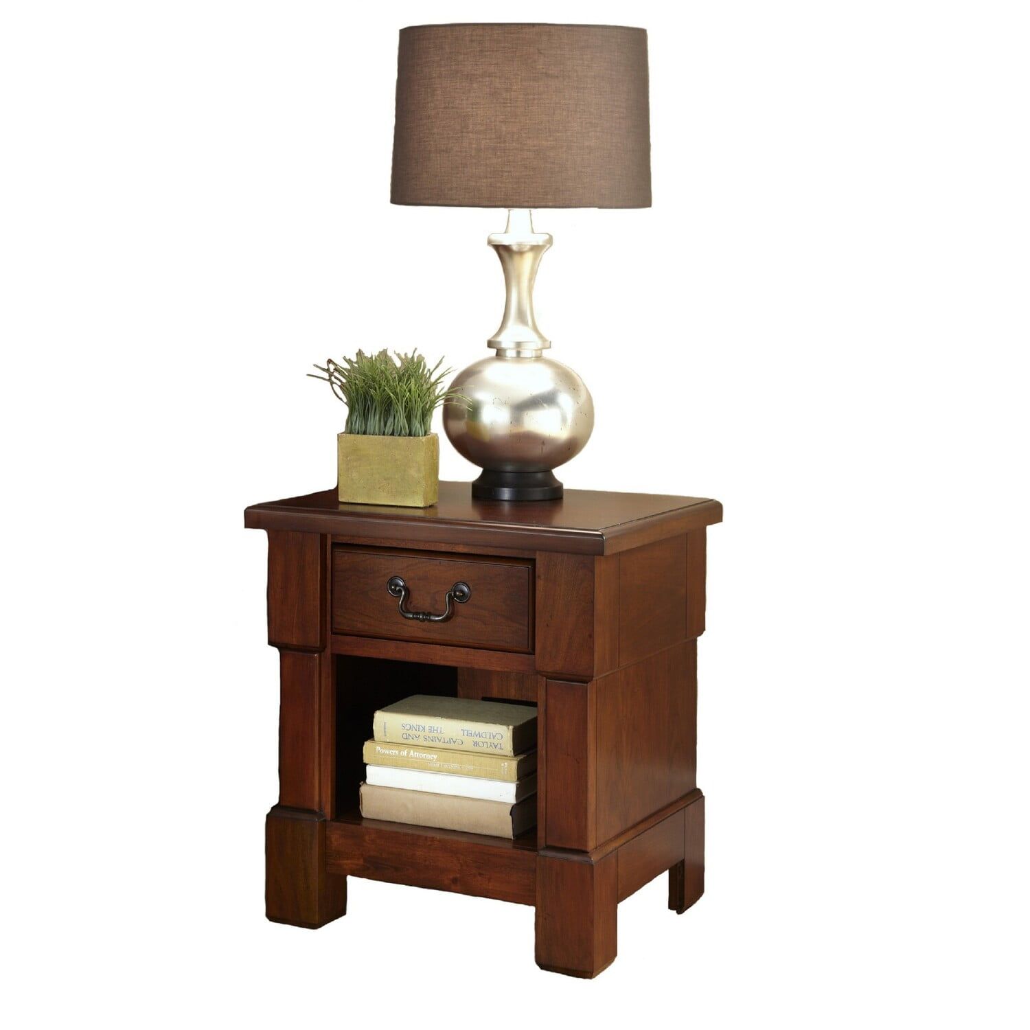 Aspen 24" Mahogany Cherry 1-Drawer Nightstand