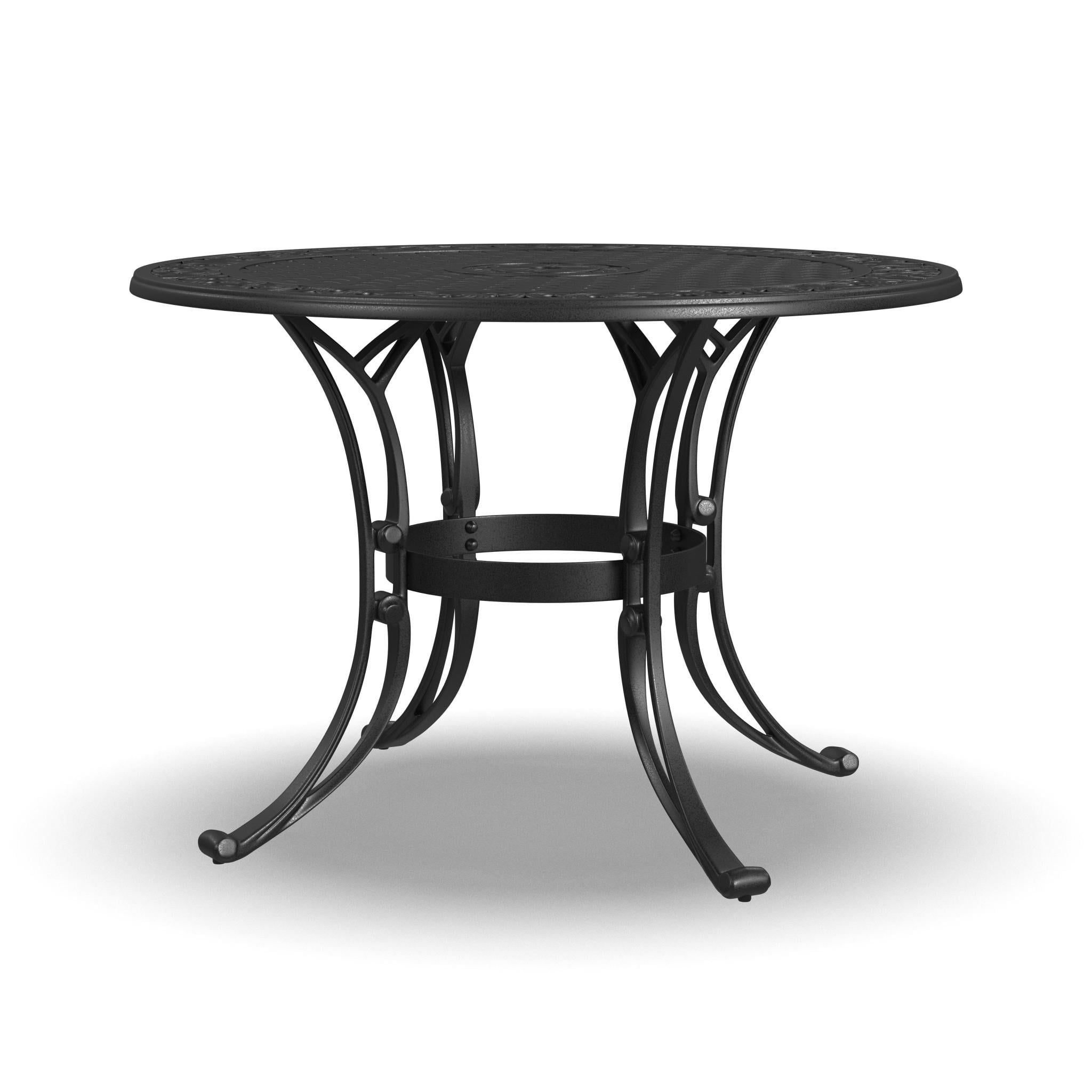 Sanibel Classic Black Cast Aluminum 42" Outdoor Dining Table