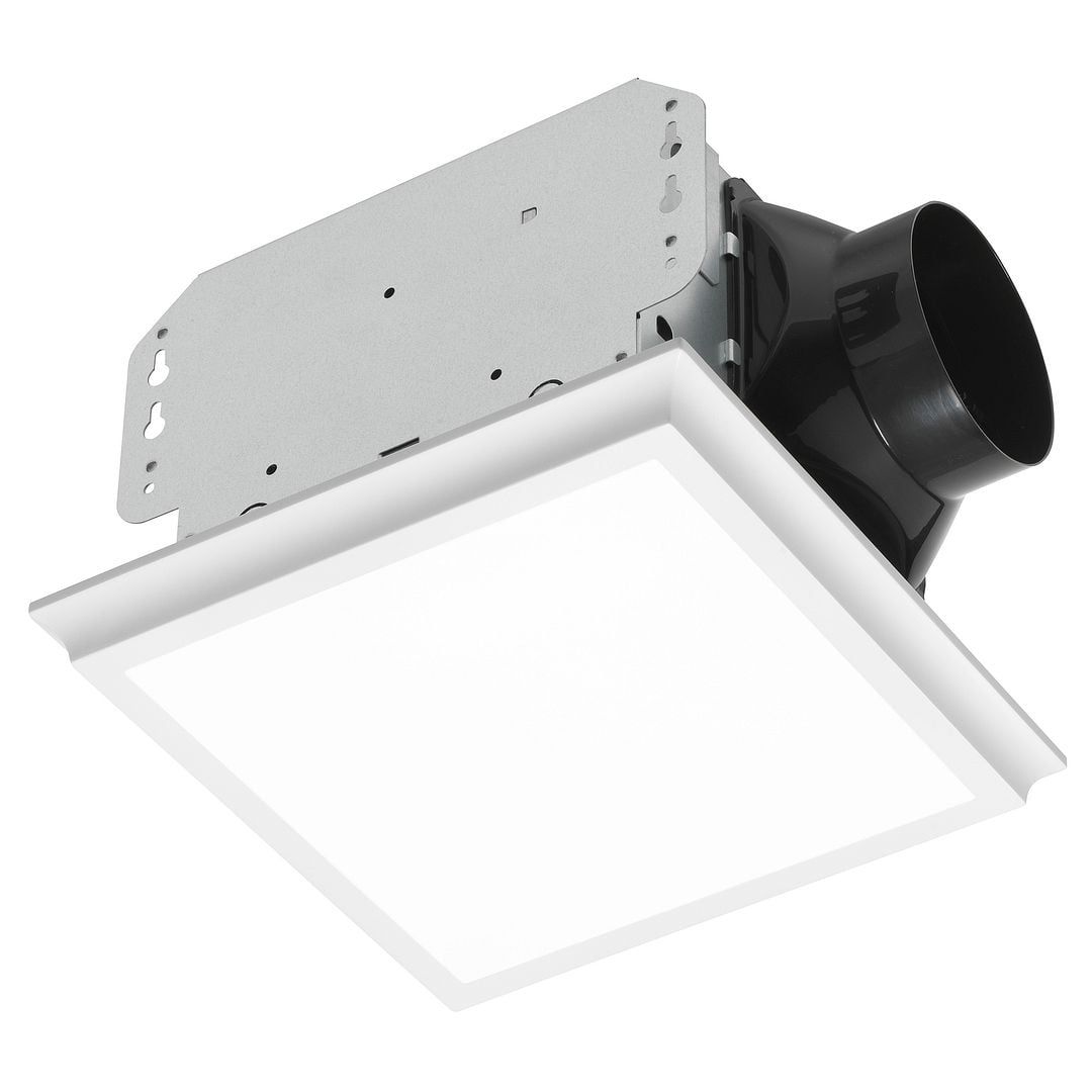 White Dimmable LED Ceiling Mount Exhaust Fan 110 CFM